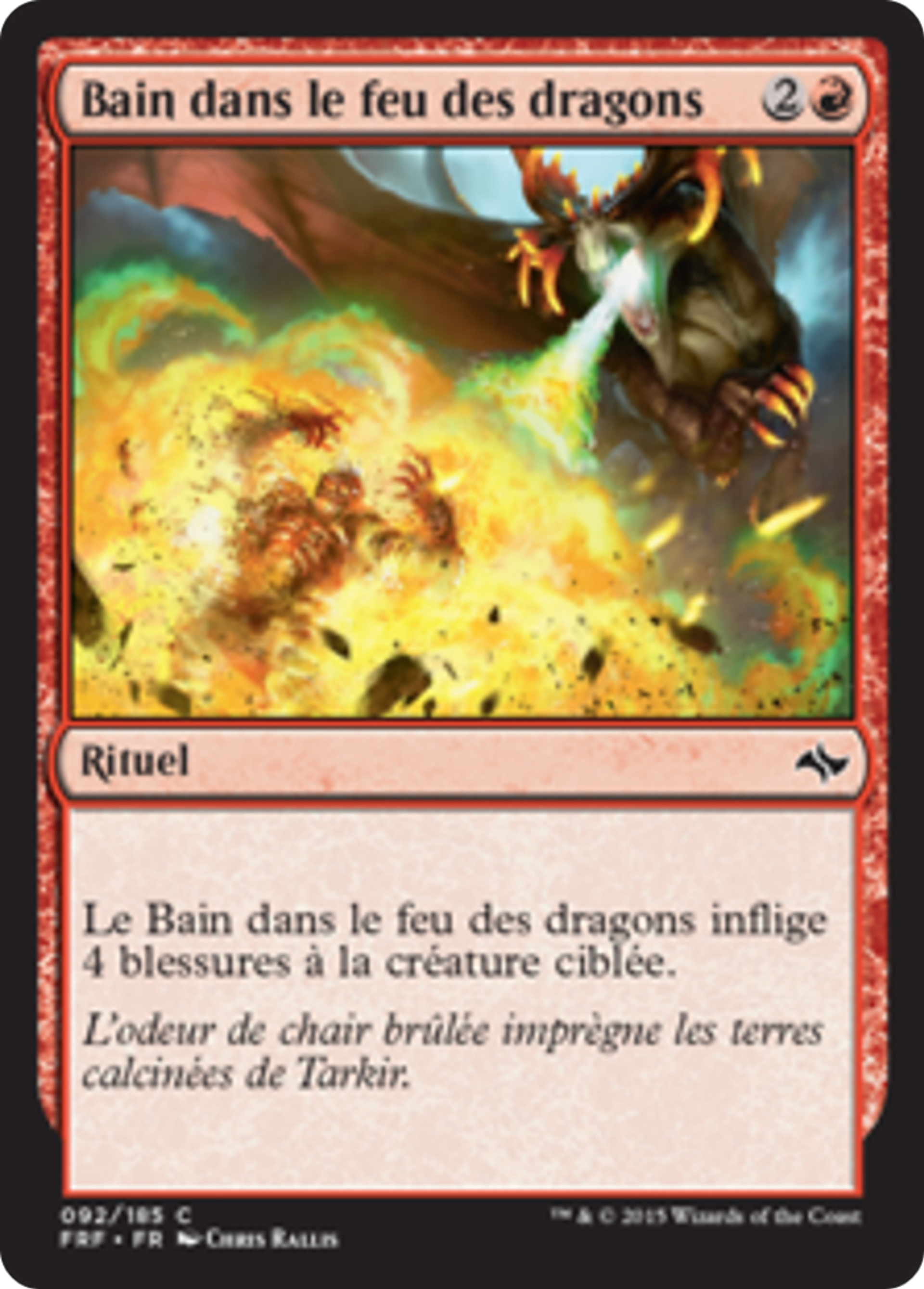 Bain dans le feu des dragons — Fate Reforged — Magic: The Gathering