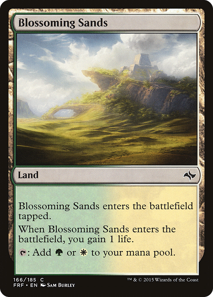 Blossoming Sands — Fate Reforged — Magic: The Gathering