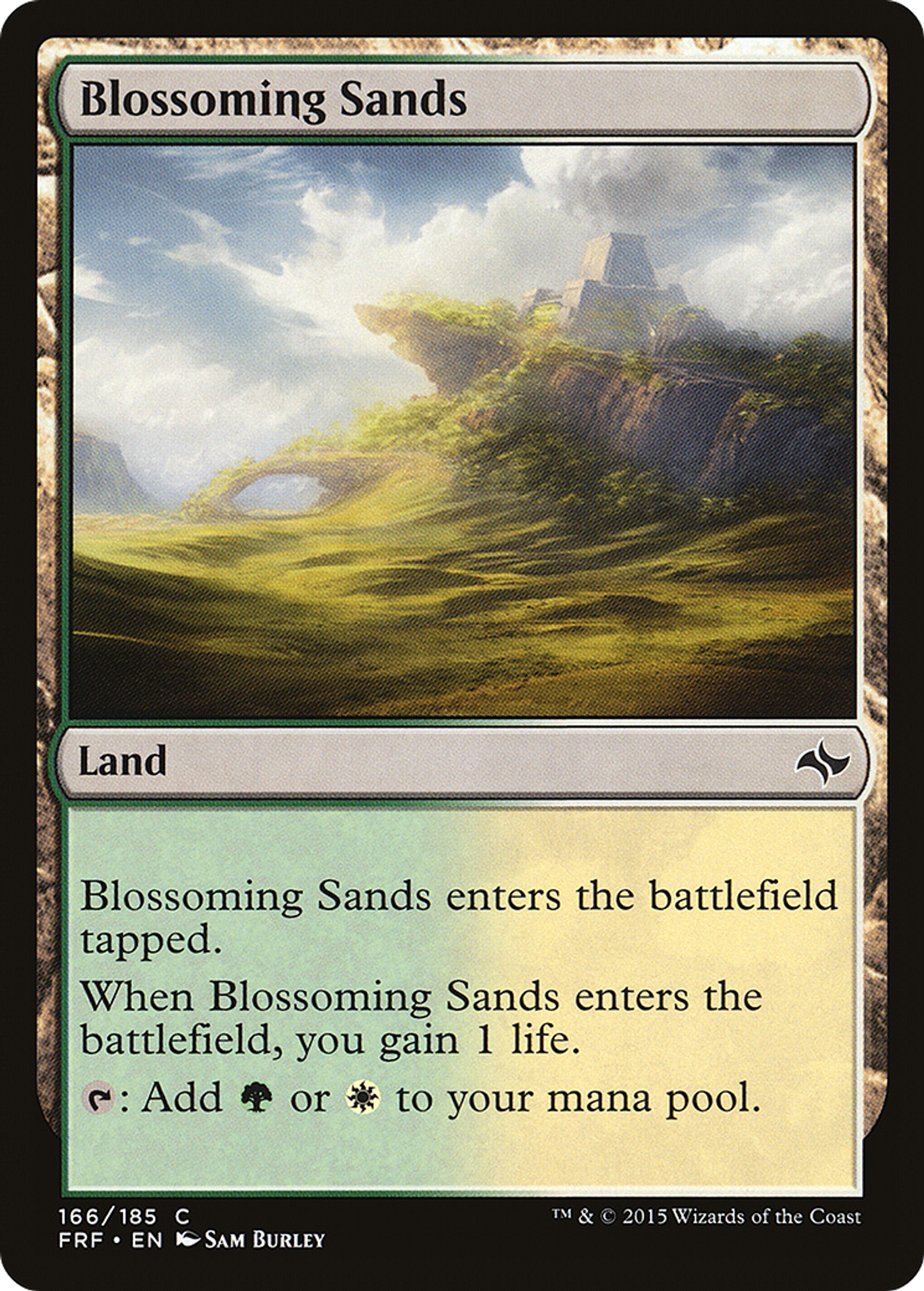 Blossoming Sands — Fate Reforged — Magic: The Gathering