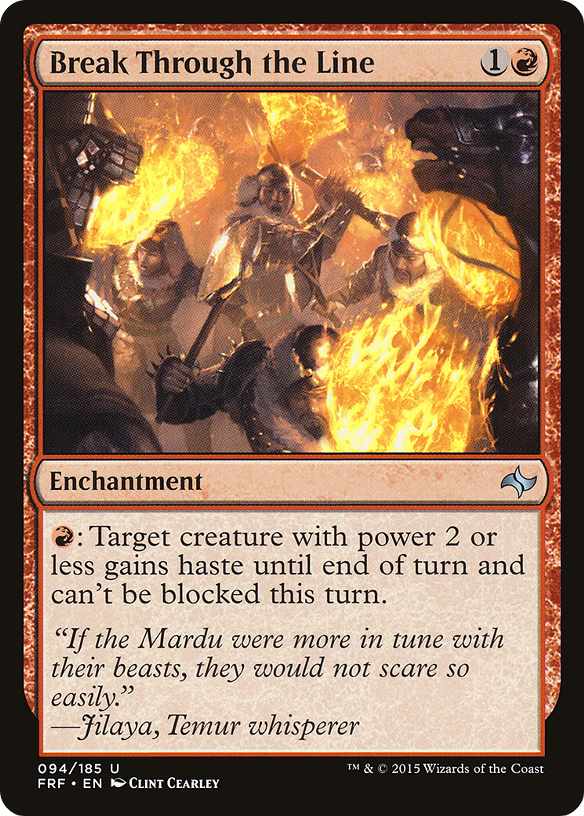 Break Through the Line — Fate Reforged — Magic: The Gathering