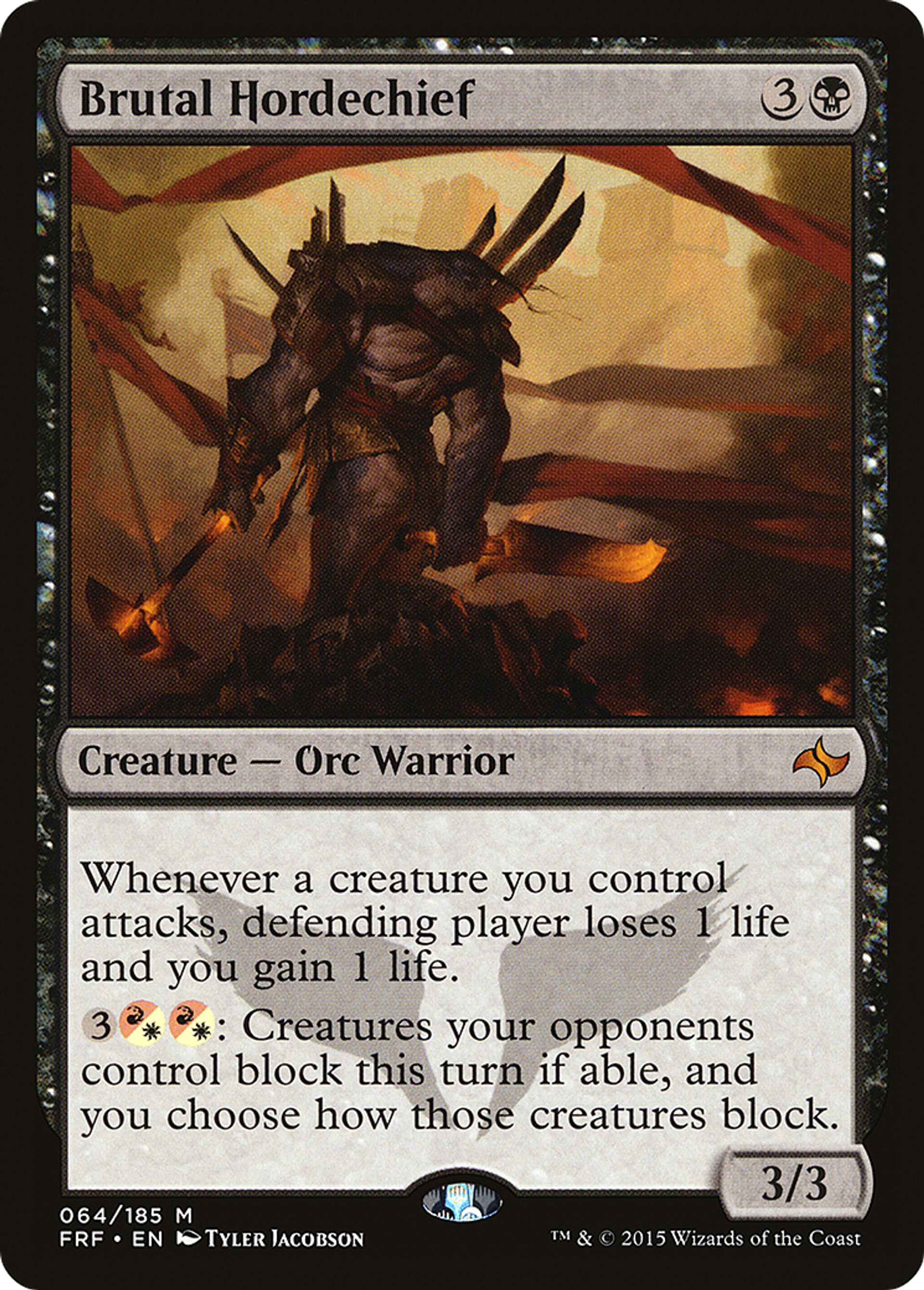 Brutal Hordechief — Fate Reforged — Magic: The Gathering