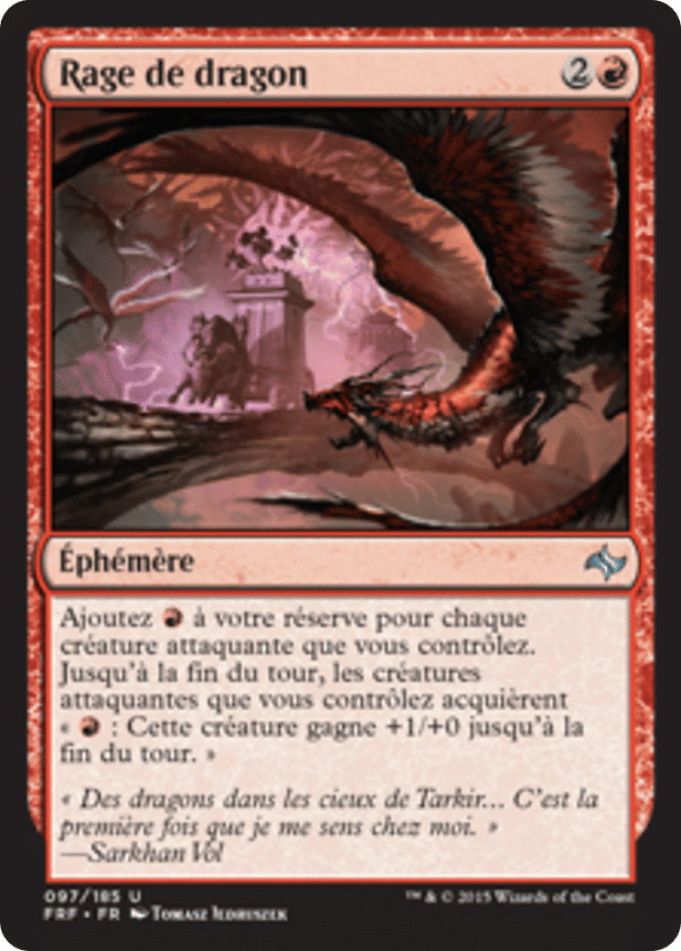 Rage de dragon — Fate Reforged — Magic: The Gathering