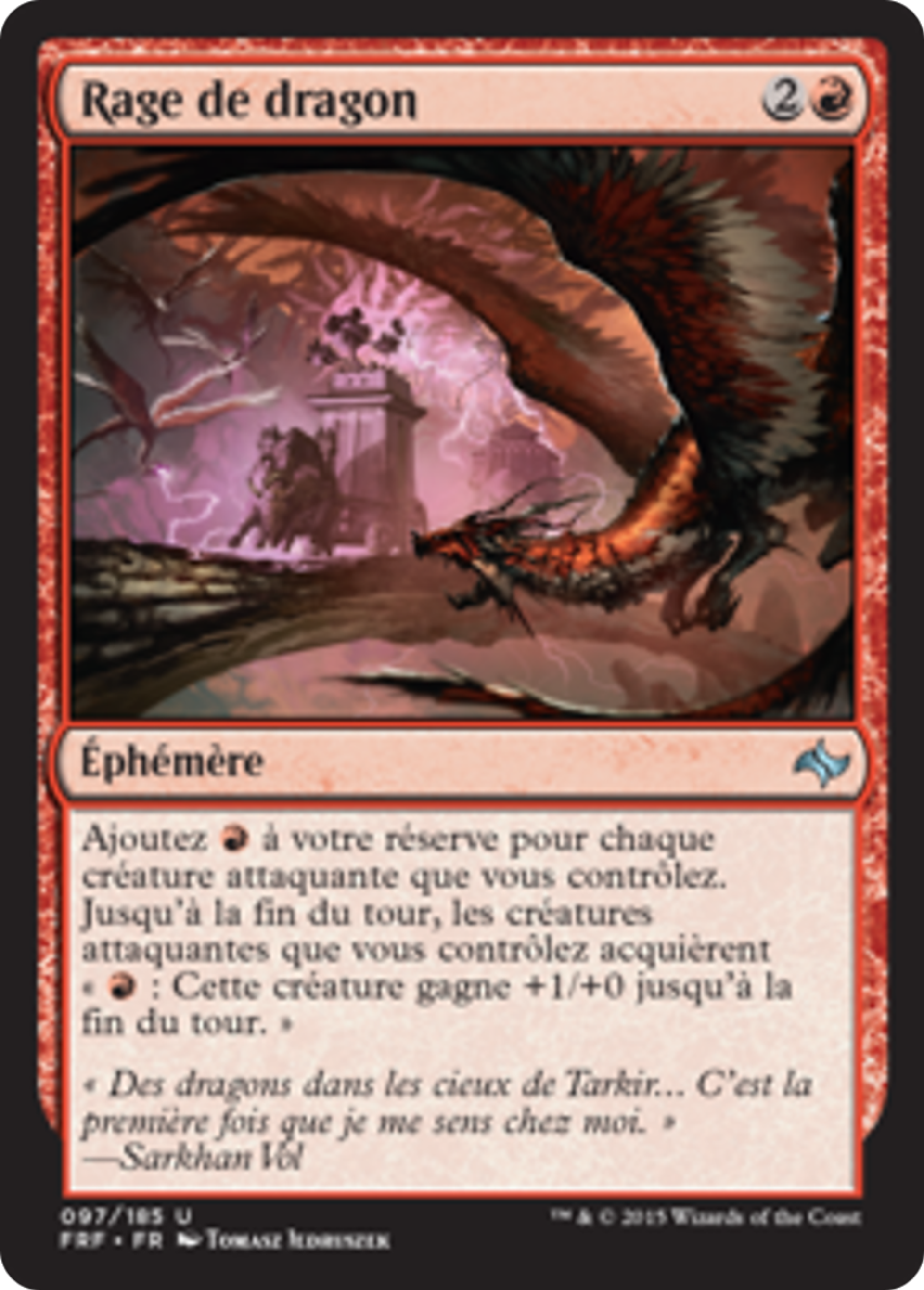 Rage de dragon — Fate Reforged — Magic: The Gathering