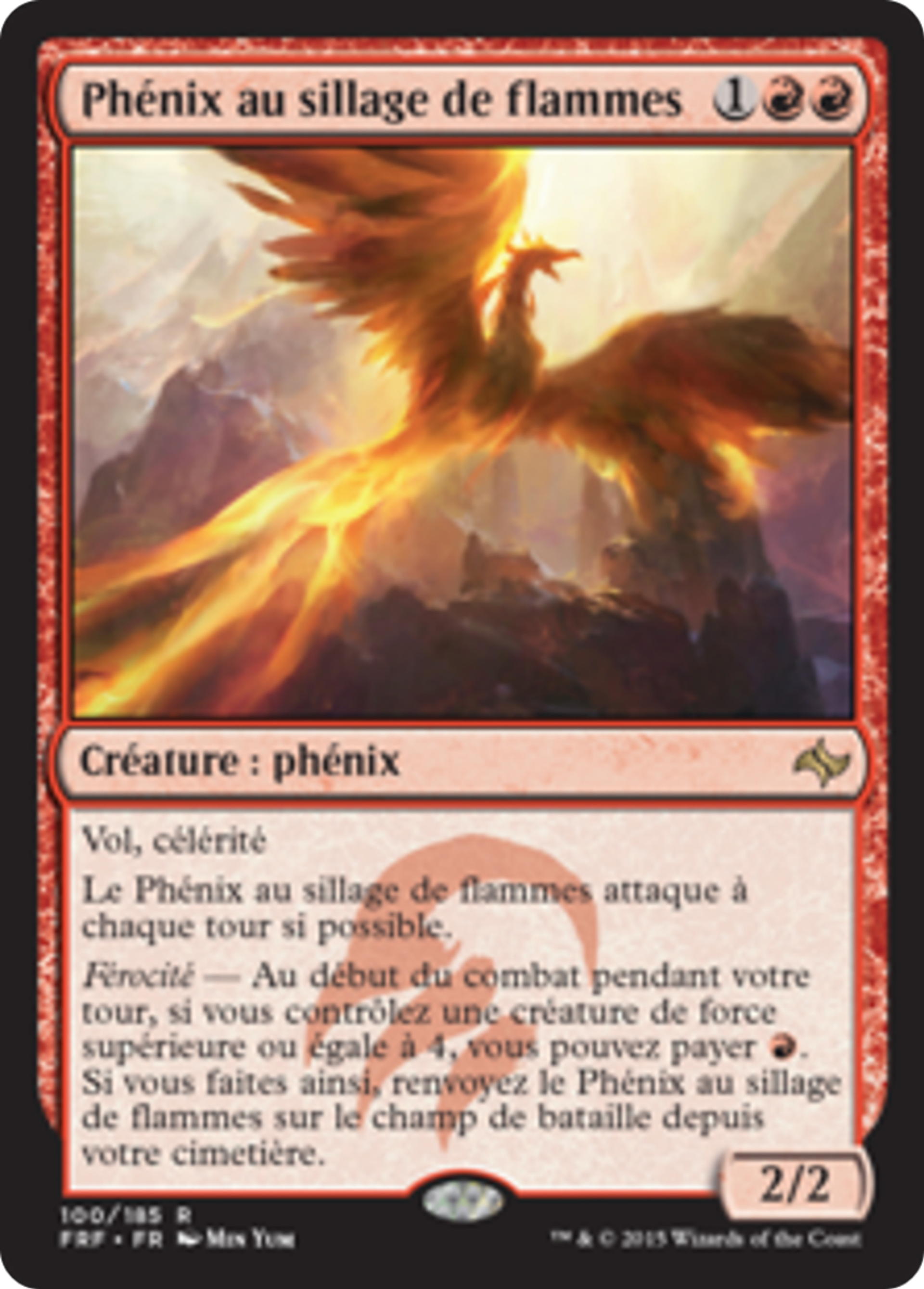 Phénix au sillage de flammes — Fate Reforged — Magic: The Gathering
