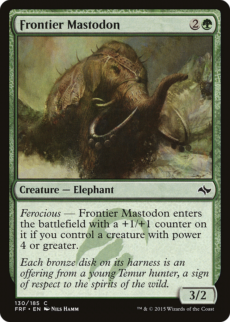 Frontier Mastodon — Fate Reforged — Magic: The Gathering