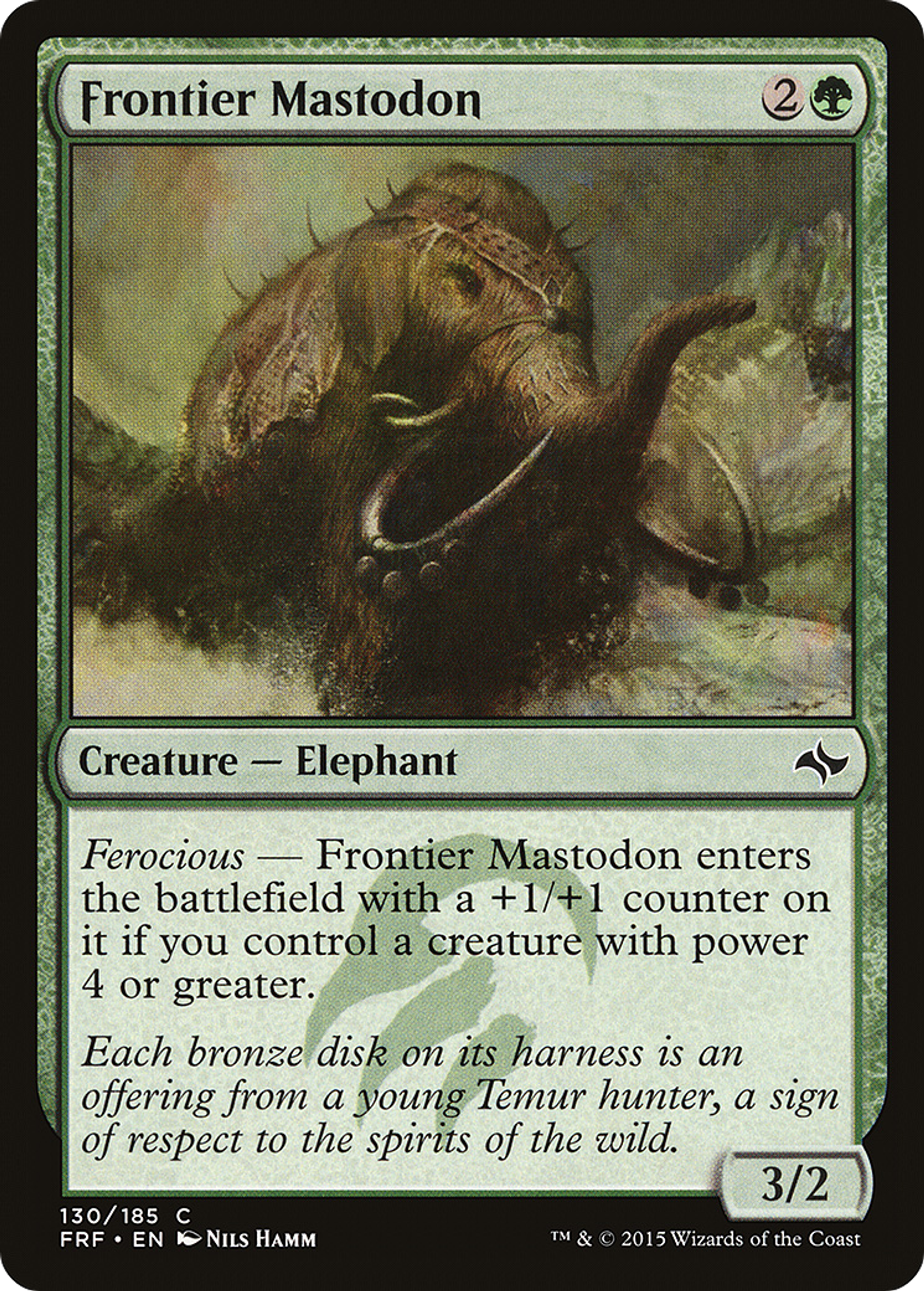 Frontier Mastodon — Fate Reforged — Magic: The Gathering