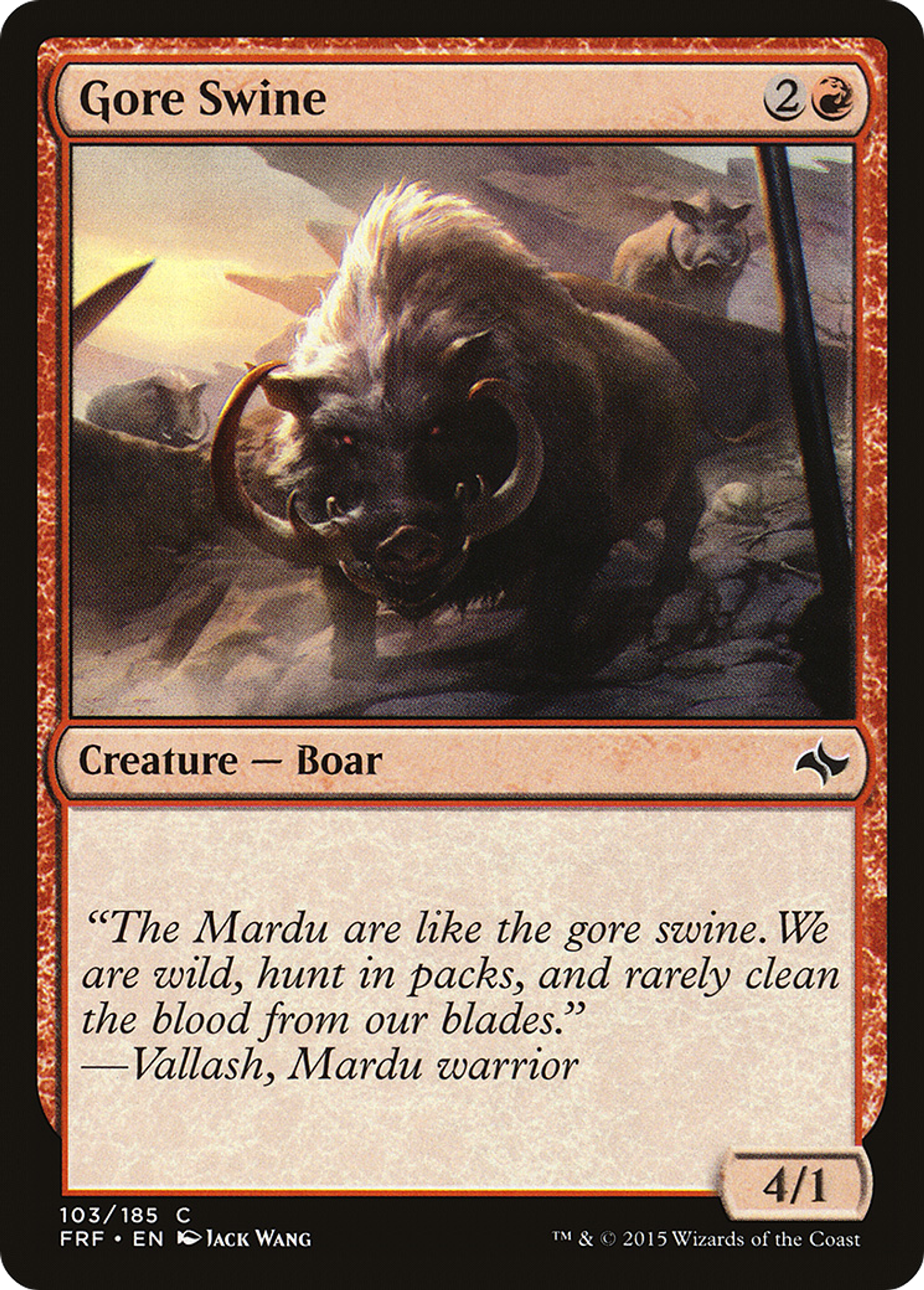 Gore Swine — Fate Reforged — Magic: The Gathering