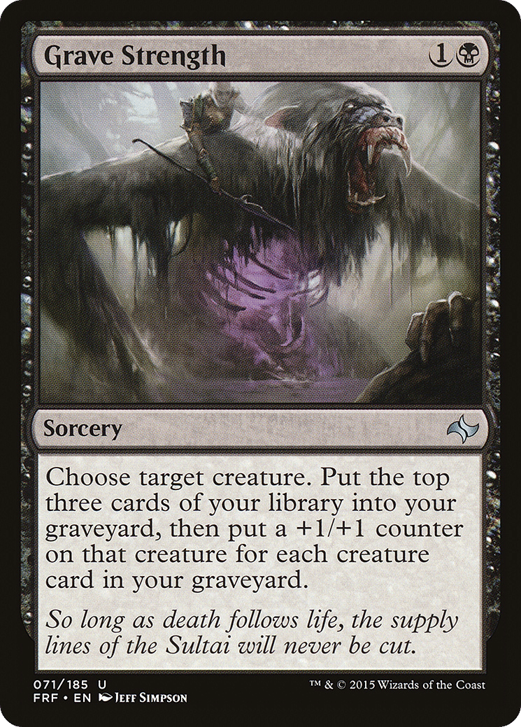 Grave Strength — Fate Reforged — Magic: The Gathering