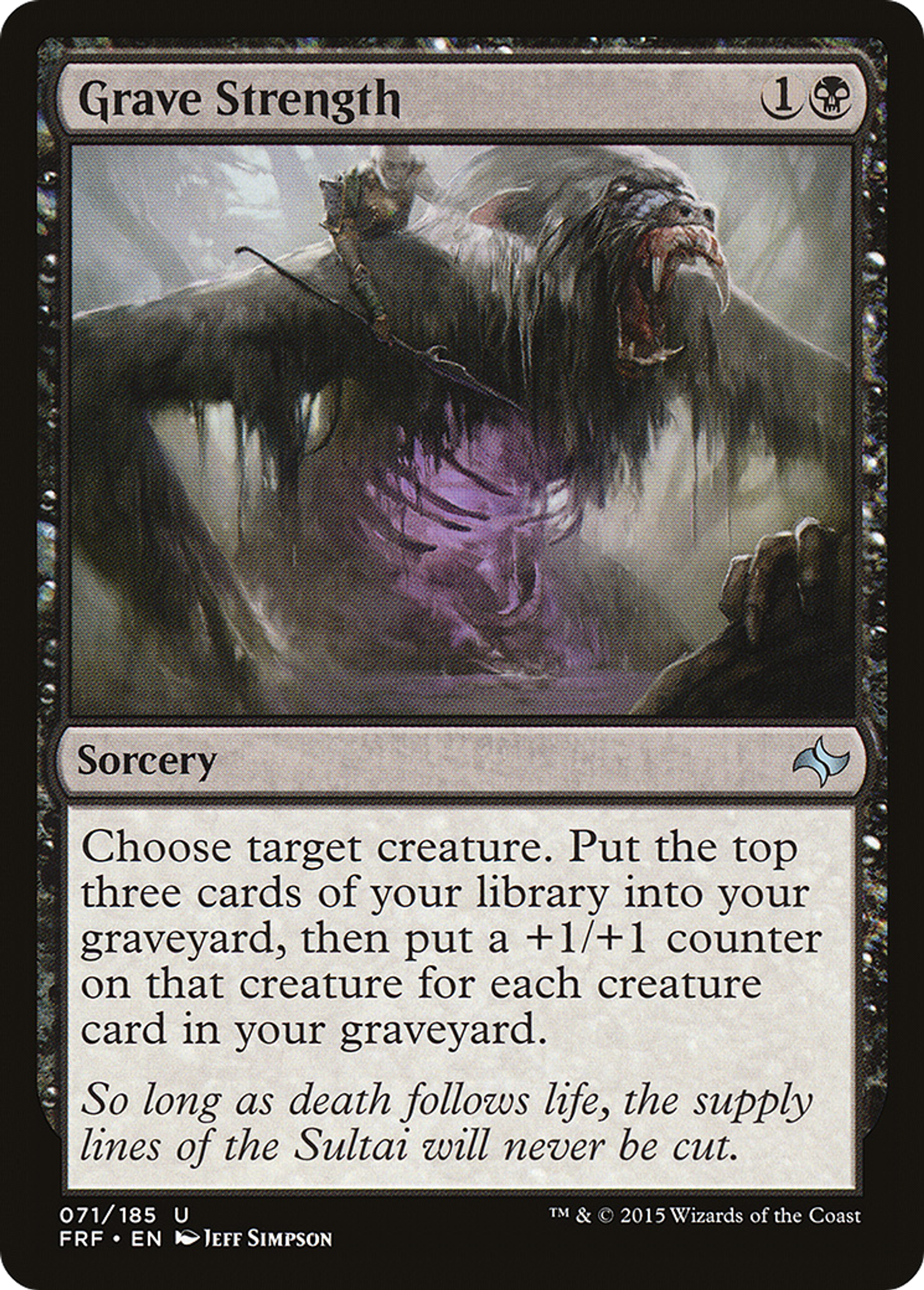 Grave Strength — Fate Reforged — Magic: The Gathering