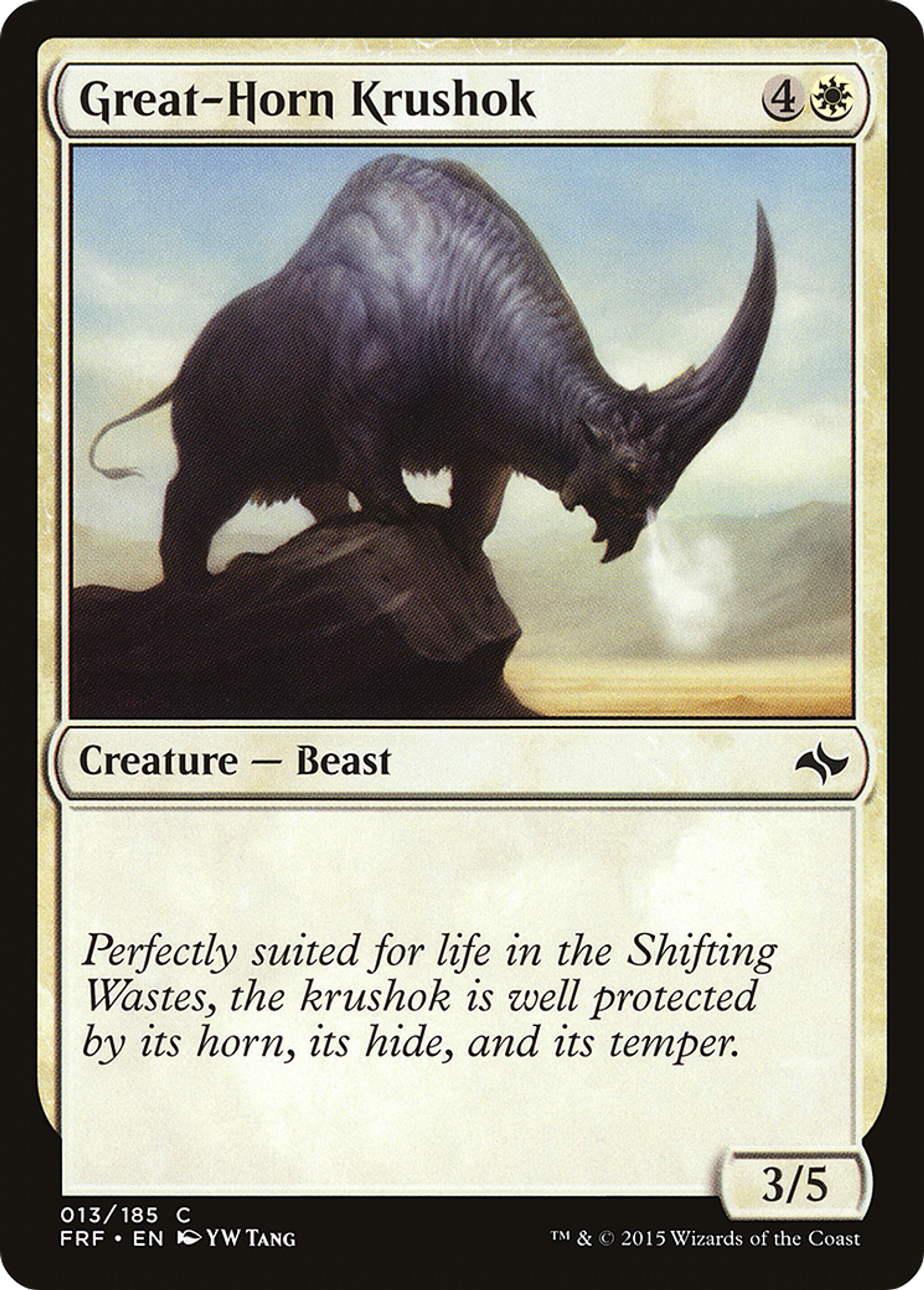 Krushok à grande corne — Fate Reforged — Magic: The Gathering