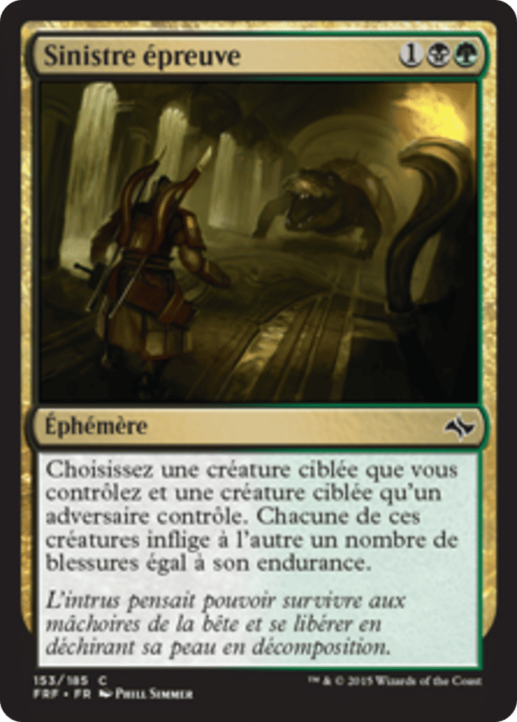 Sinistre épreuve — Fate Reforged — Magic: The Gathering