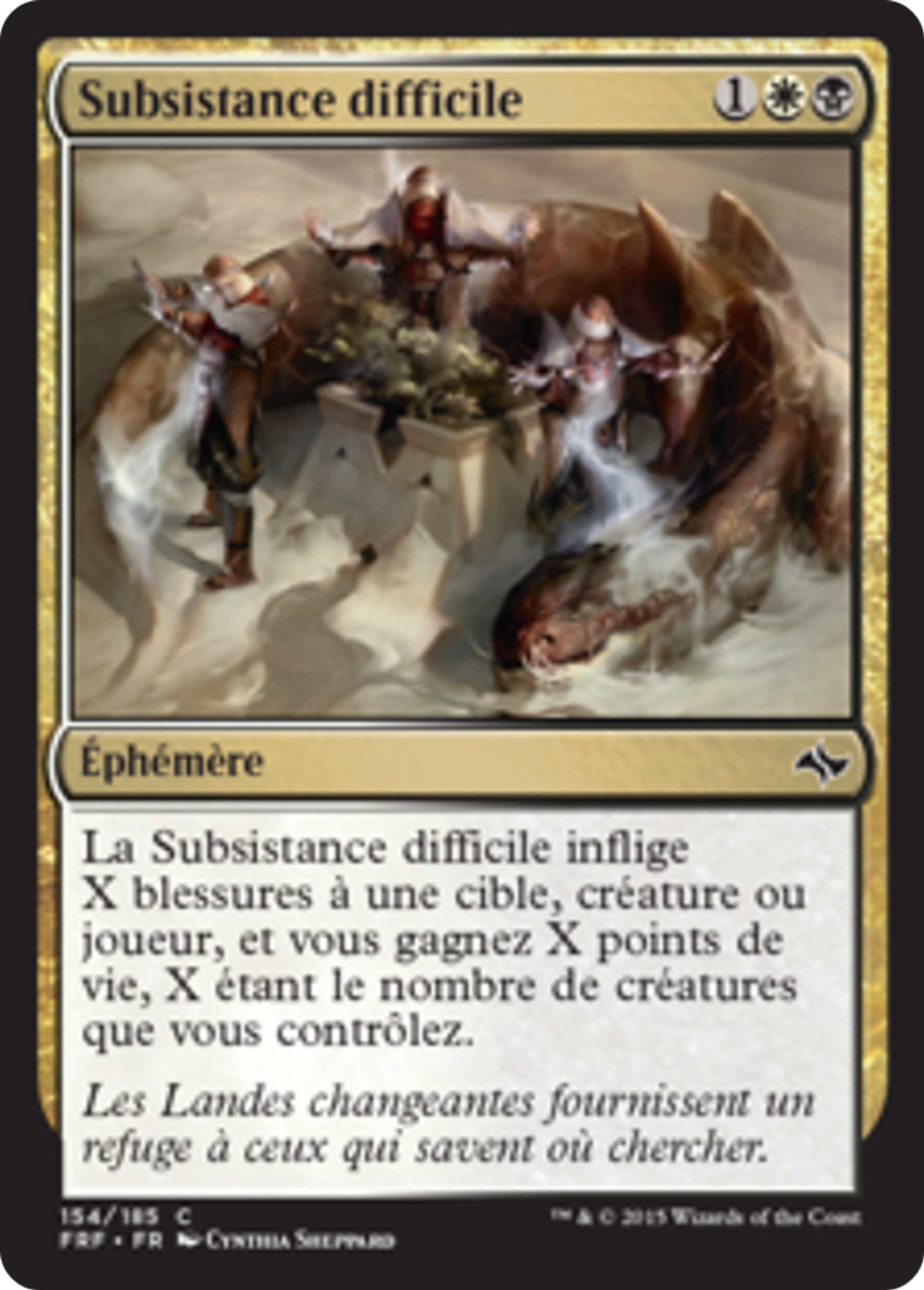 Subsistance difficile — Fate Reforged — Magic: The Gathering