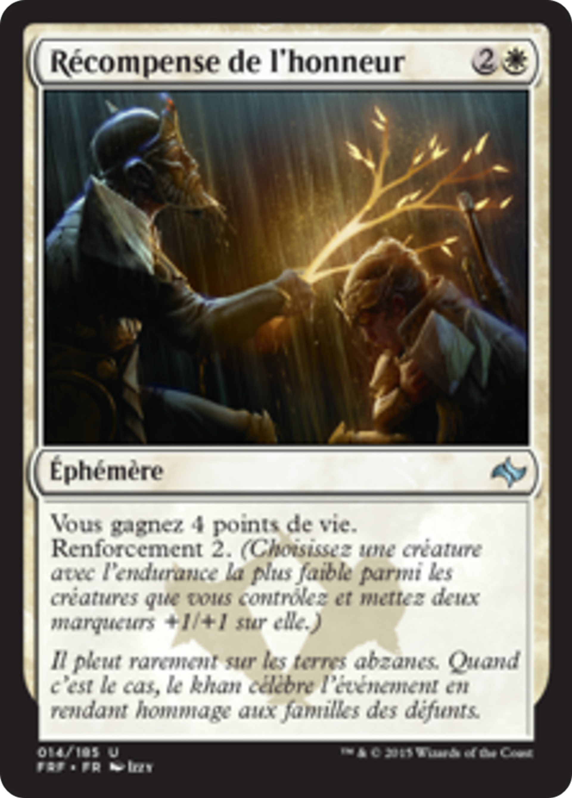 Récompense de l'honneur — Fate Reforged — Magic: The Gathering