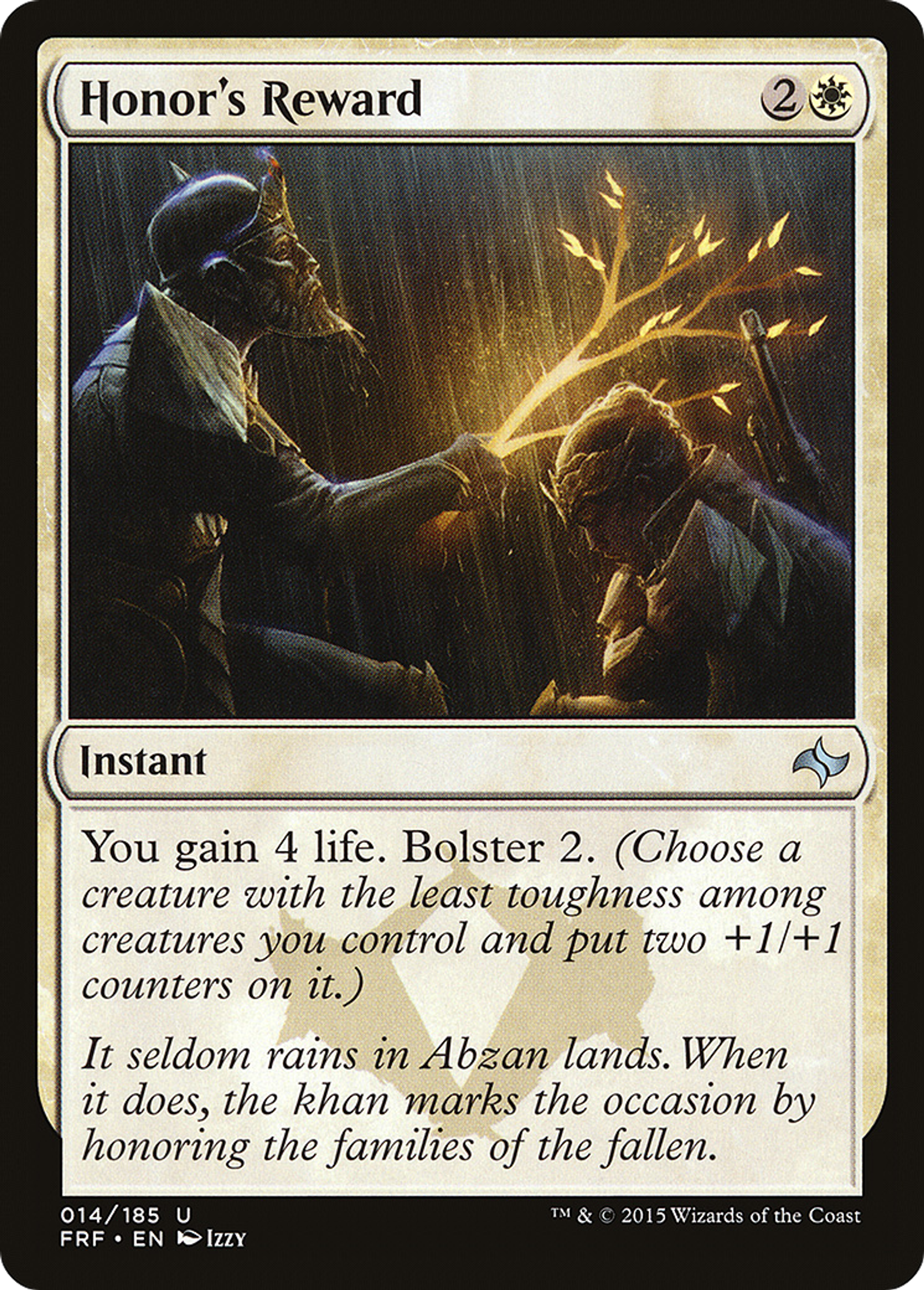 Honor's Reward — Fate Reforged — Magic: The Gathering