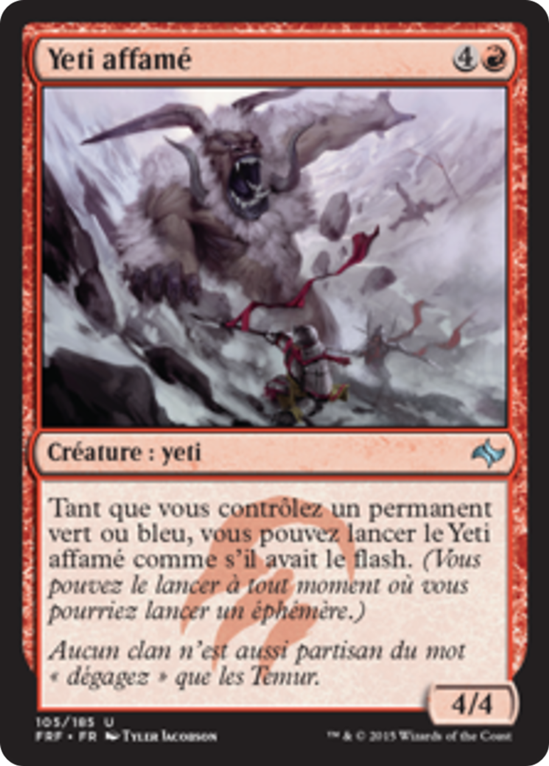 Yeti affamé — Fate Reforged — Magic: The Gathering
