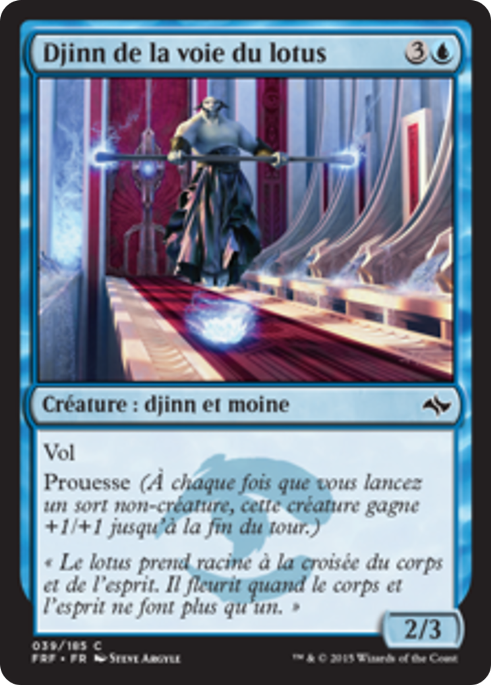 Djinn de la voie du lotus — Fate Reforged — Magic: The Gathering