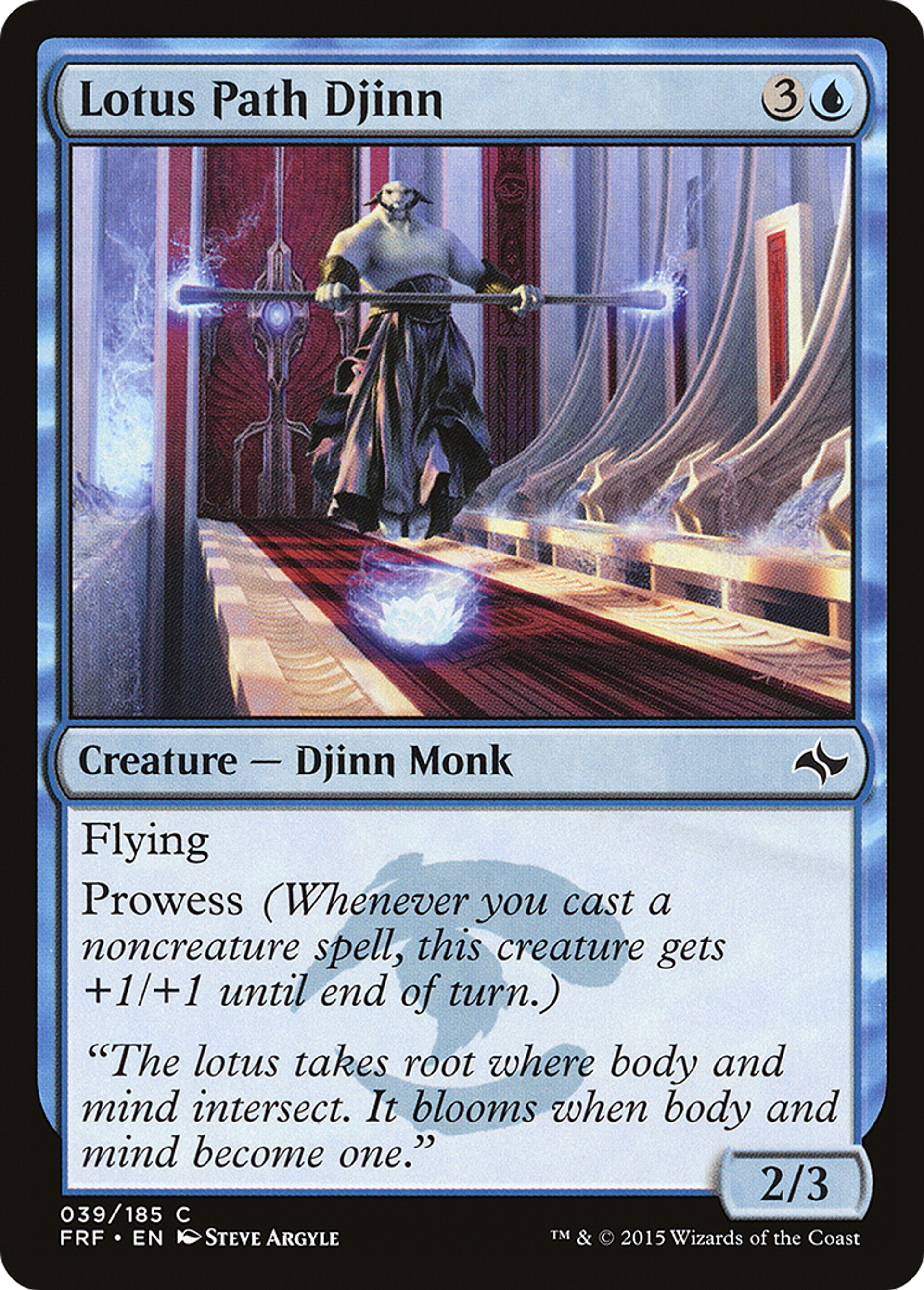 Lotus Path Djinn — Fate Reforged — Magic: The Gathering