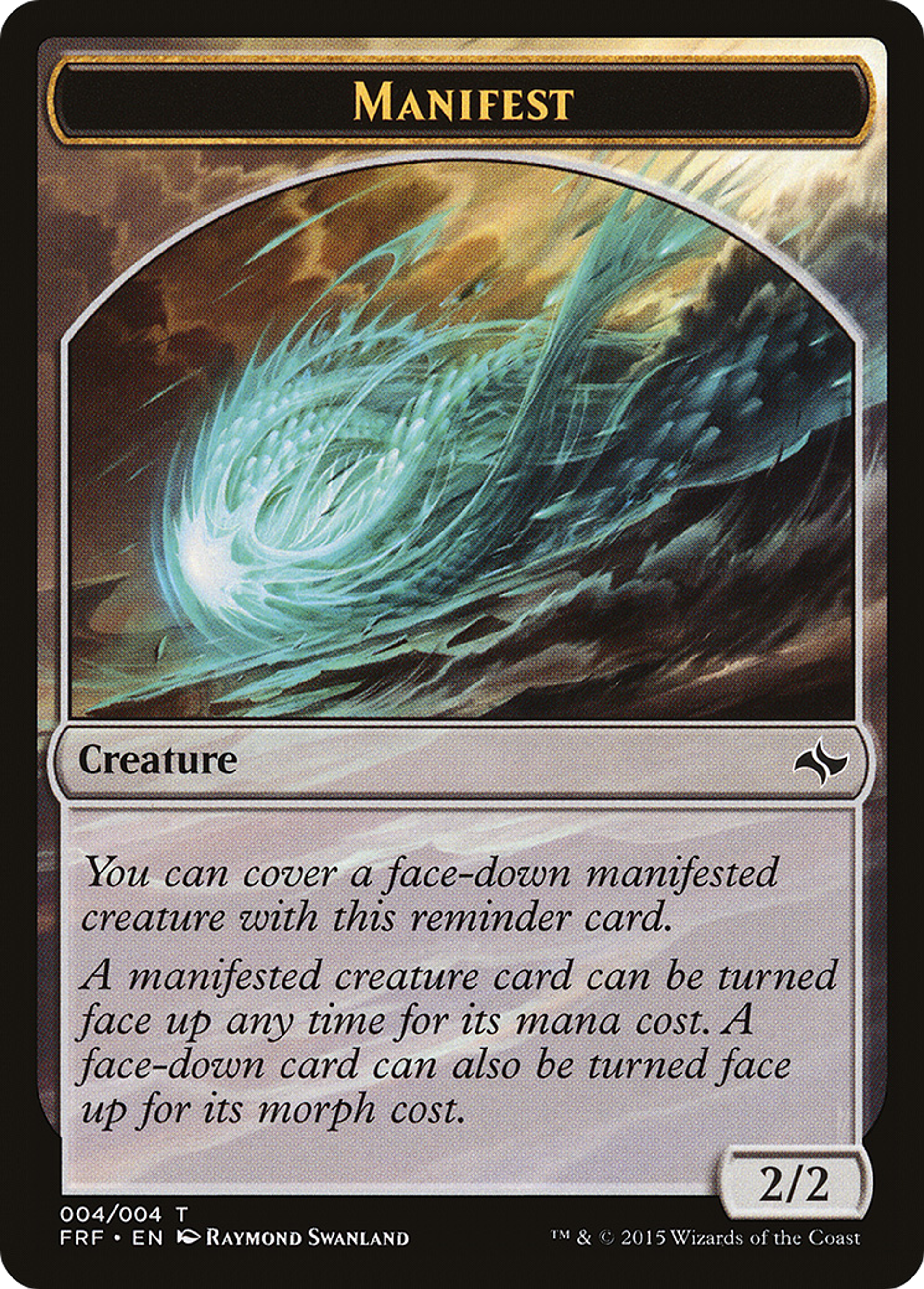 Manifest — Fate Reforged — Magic: The Gathering