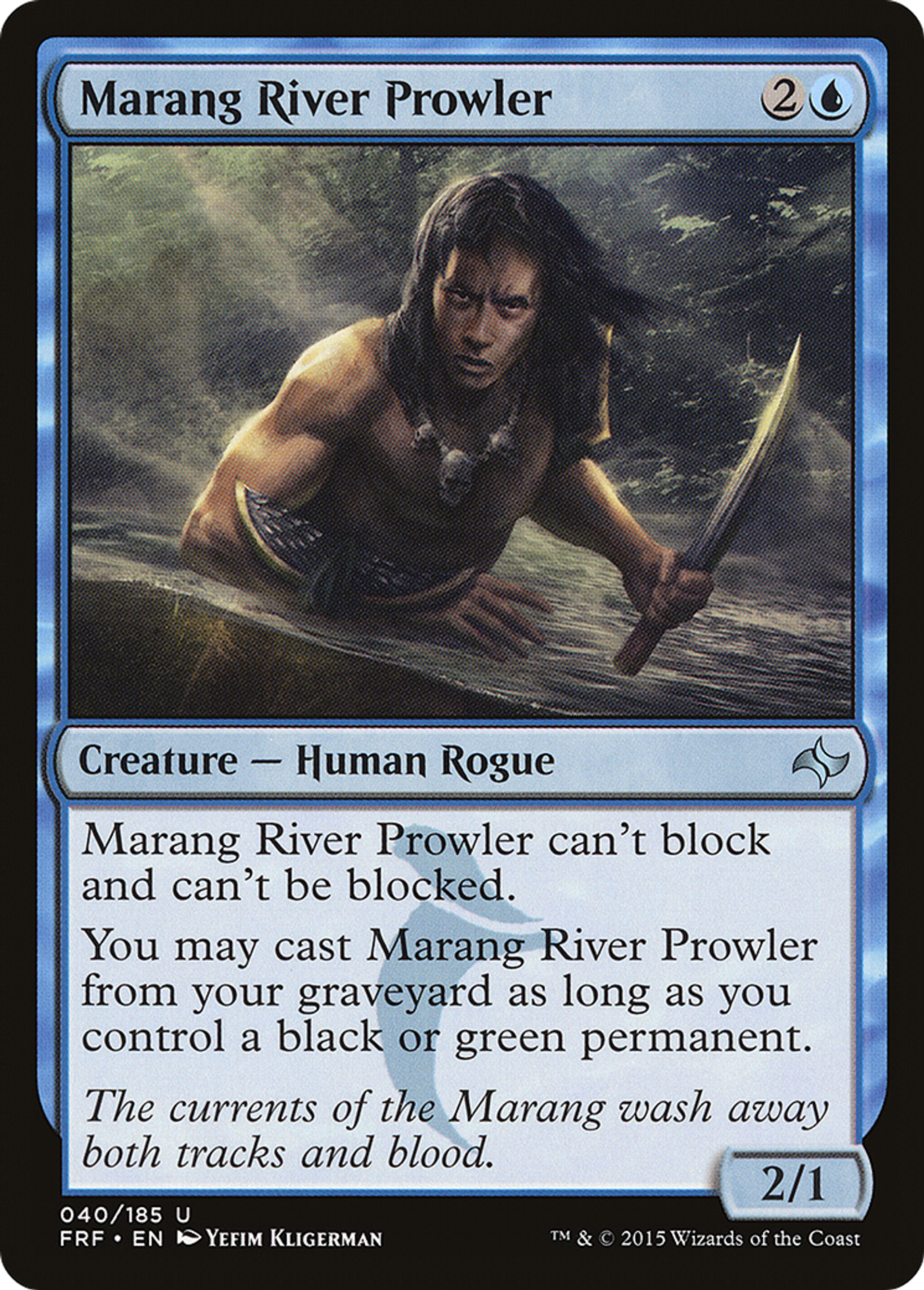 Marang River Prowler — Fate Reforged — Magic: The Gathering