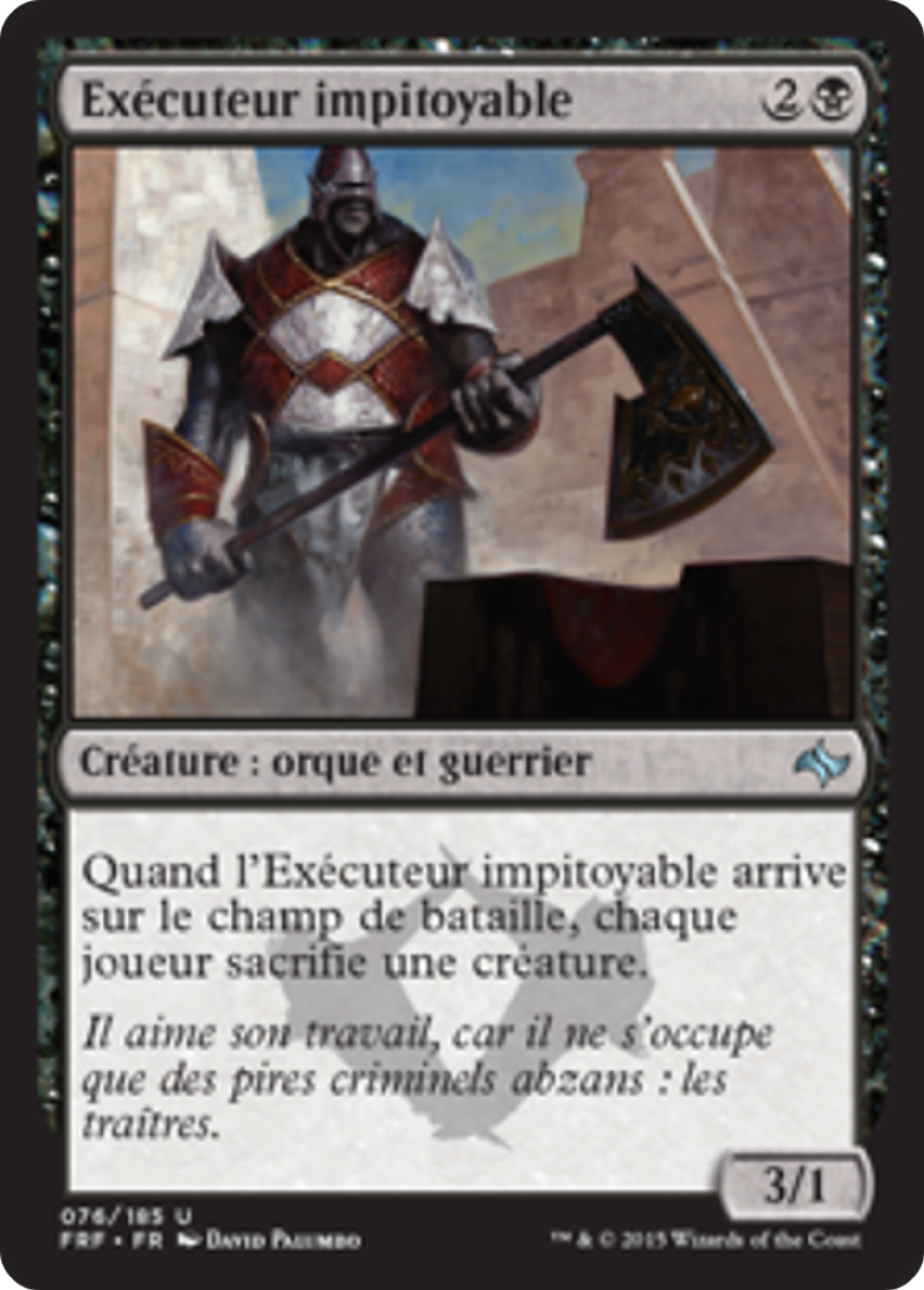 Exécuteur impitoyable — Fate Reforged — Magic: The Gathering