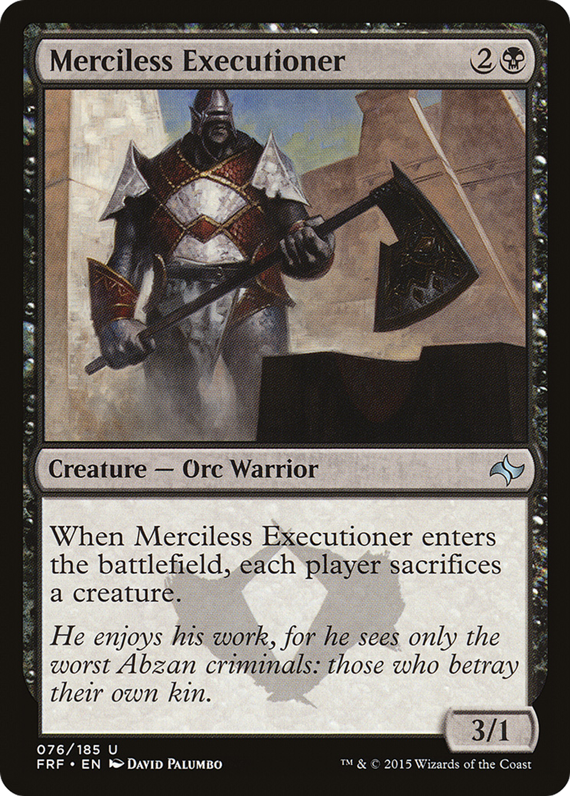 Merciless Executioner — Fate Reforged — Magic: The Gathering