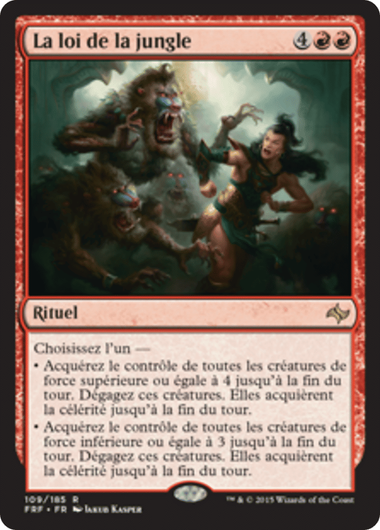 La loi de la jungle — Fate Reforged — Magic: The Gathering