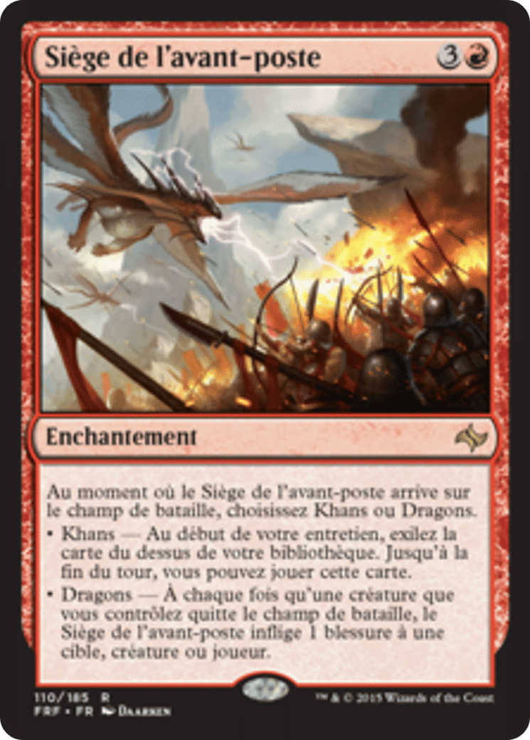 Siège de l'avant-poste — Fate Reforged — Magic: The Gathering
