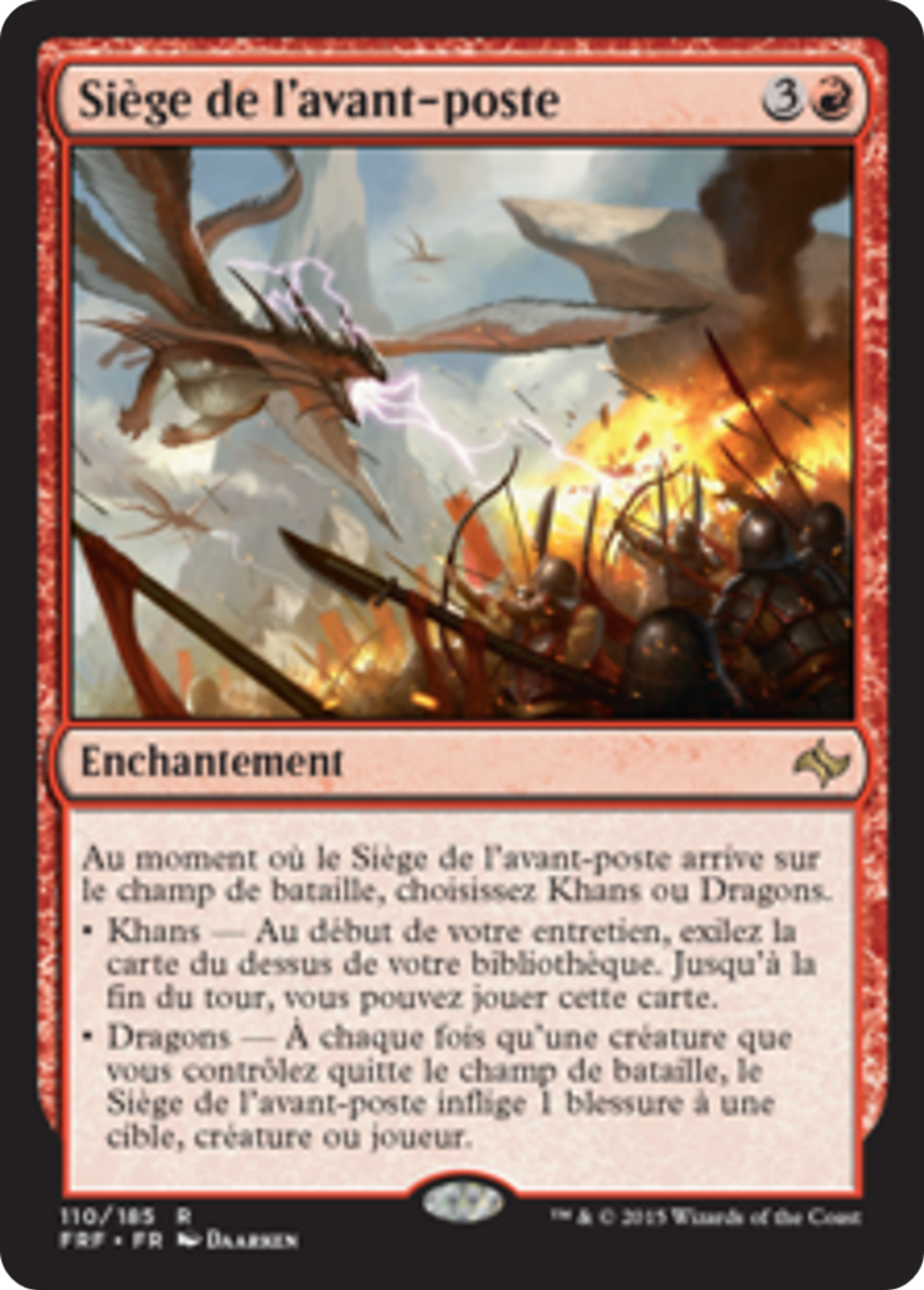 Siège de l'avant-poste — Fate Reforged — Magic: The Gathering