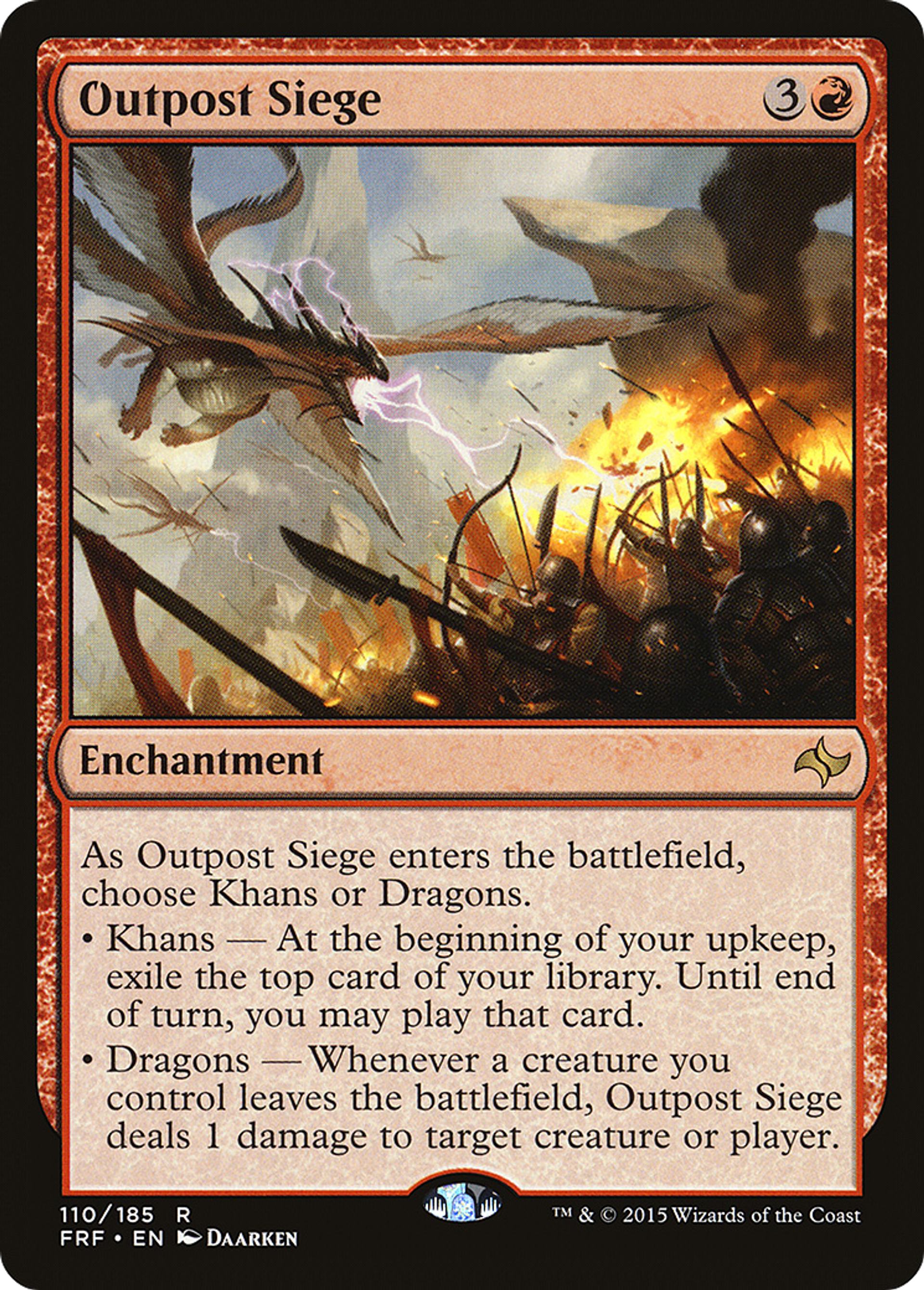Outpost Siege — Fate Reforged — Magic: The Gathering