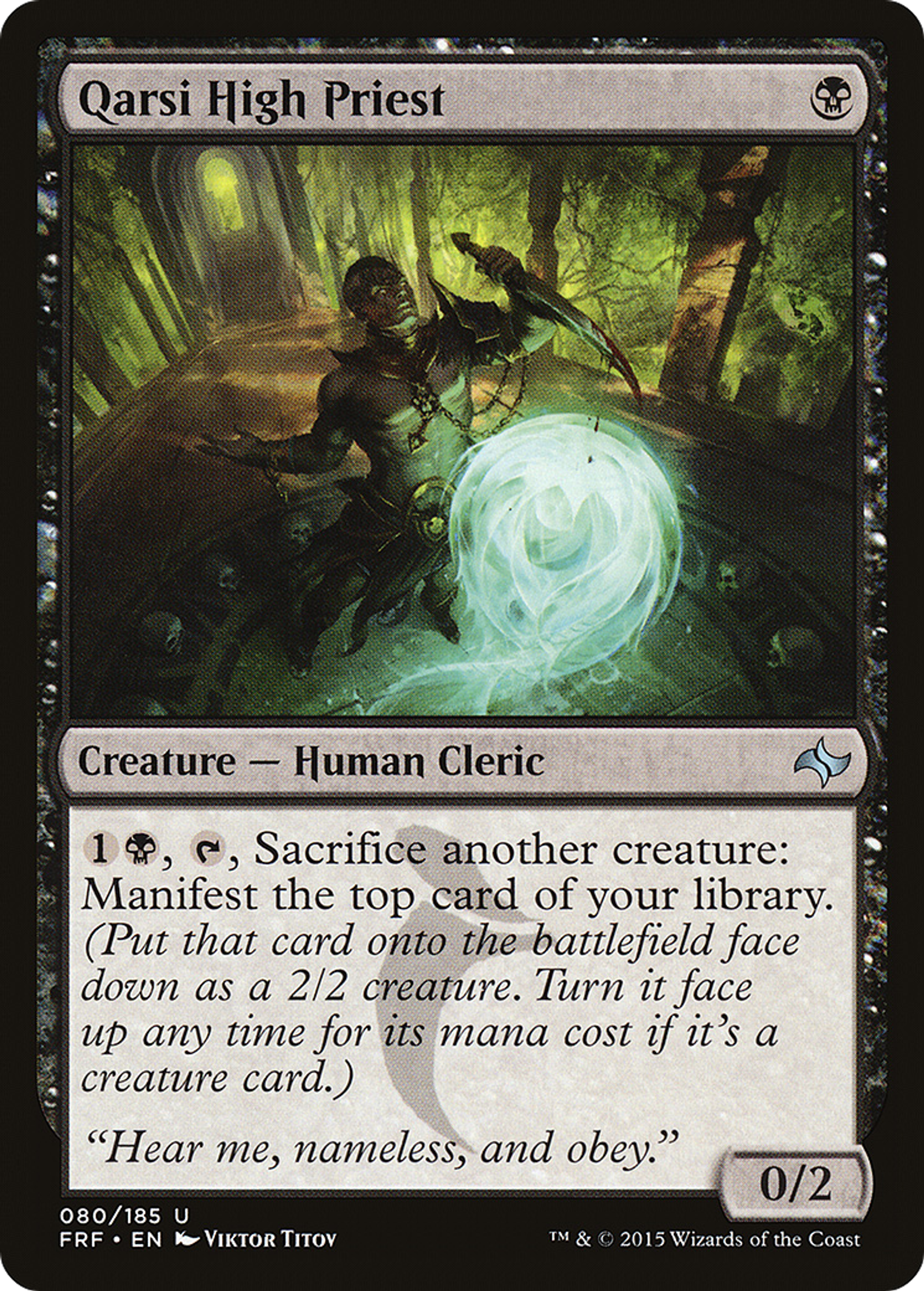 Qarsi High Priest — Fate Reforged — Magic: The Gathering