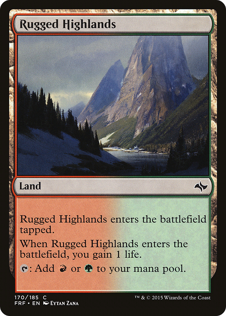 Rugged Highlands — Fate Reforged — Magic: The Gathering