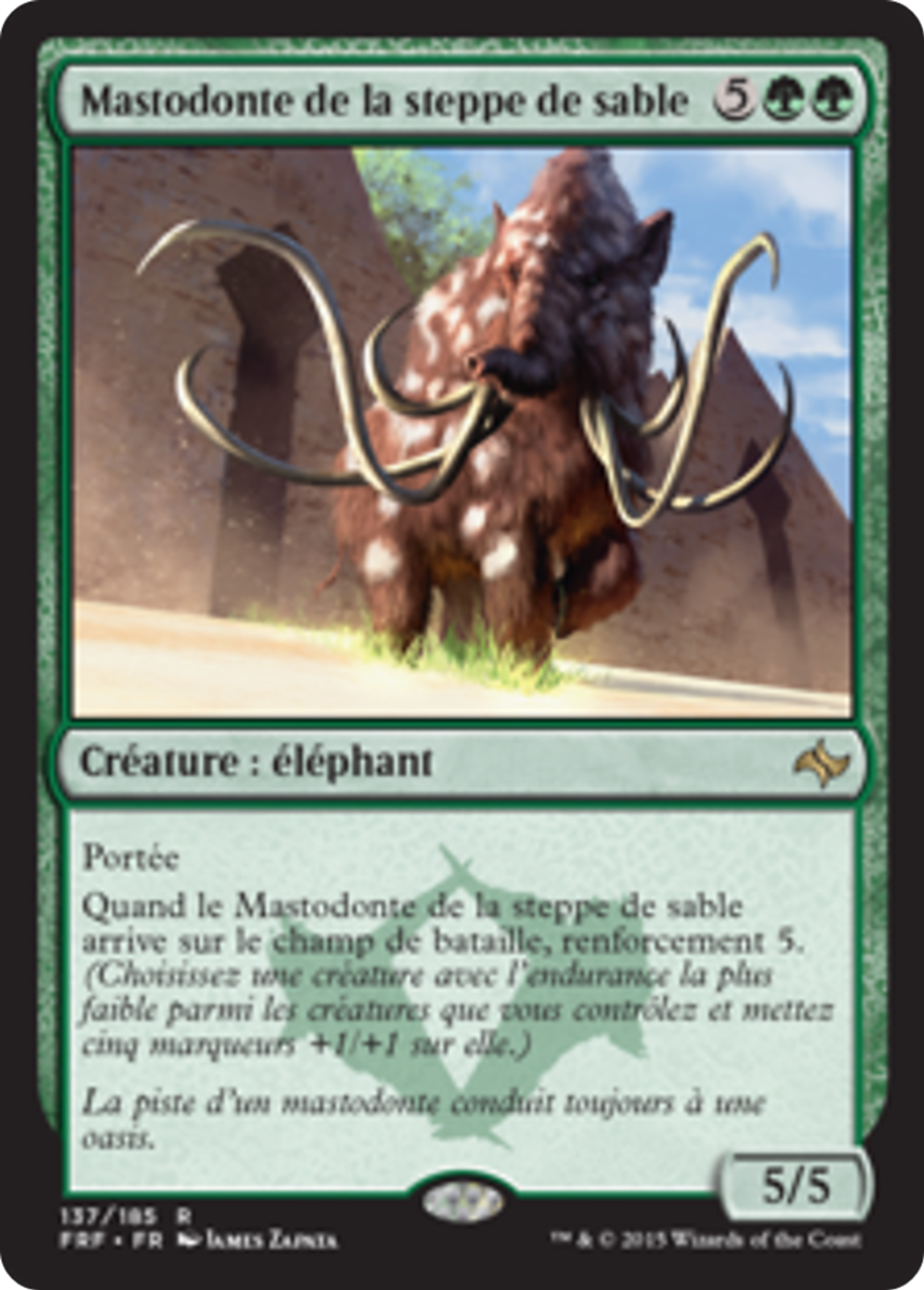 Mastodonte de la steppe de sable — Fate Reforged — Magic: The Gathering