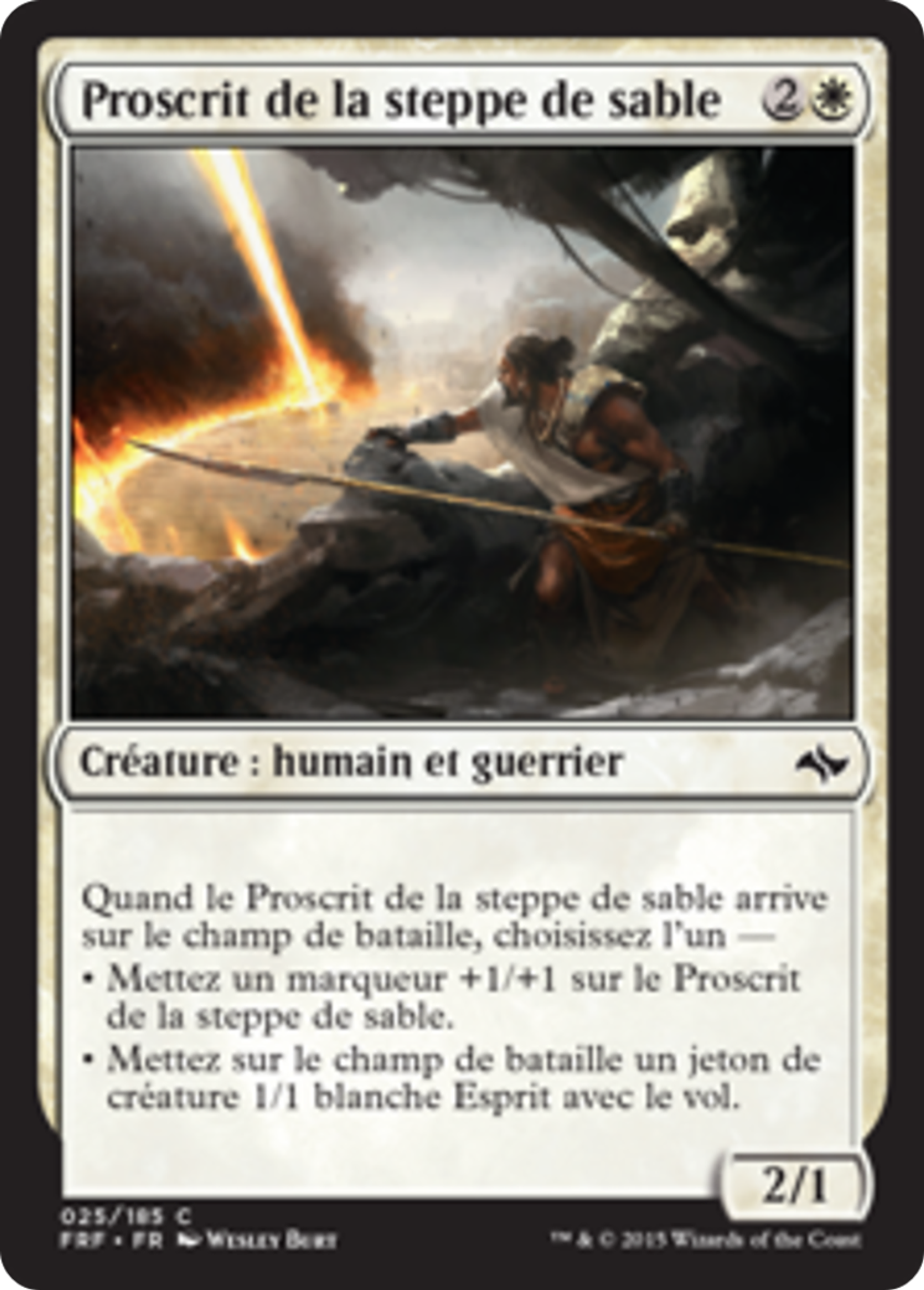 Proscrit de la steppe de sable — Fate Reforged — Magic: The Gathering