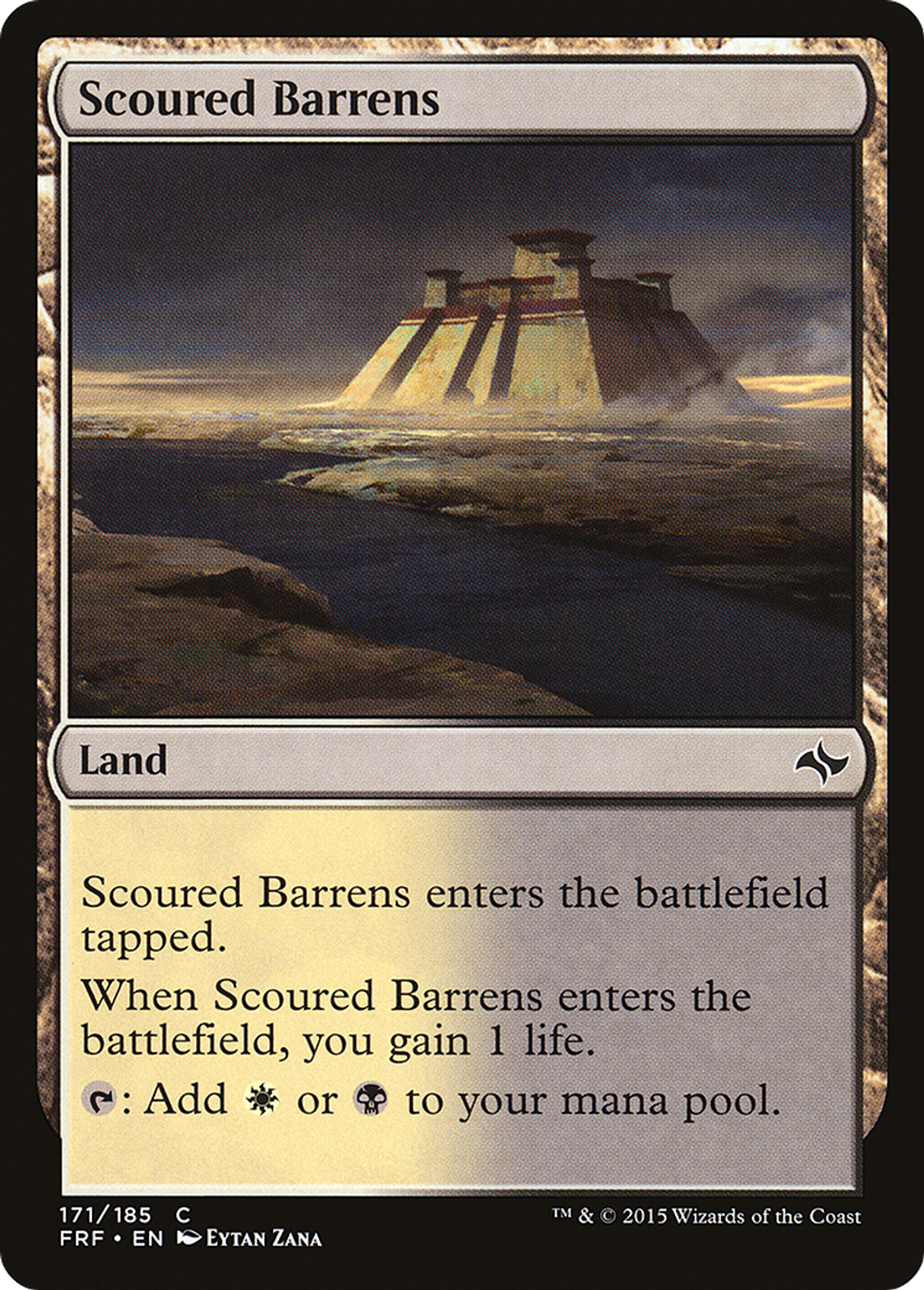 Scoured Barrens — Fate Reforged — Magic: The Gathering