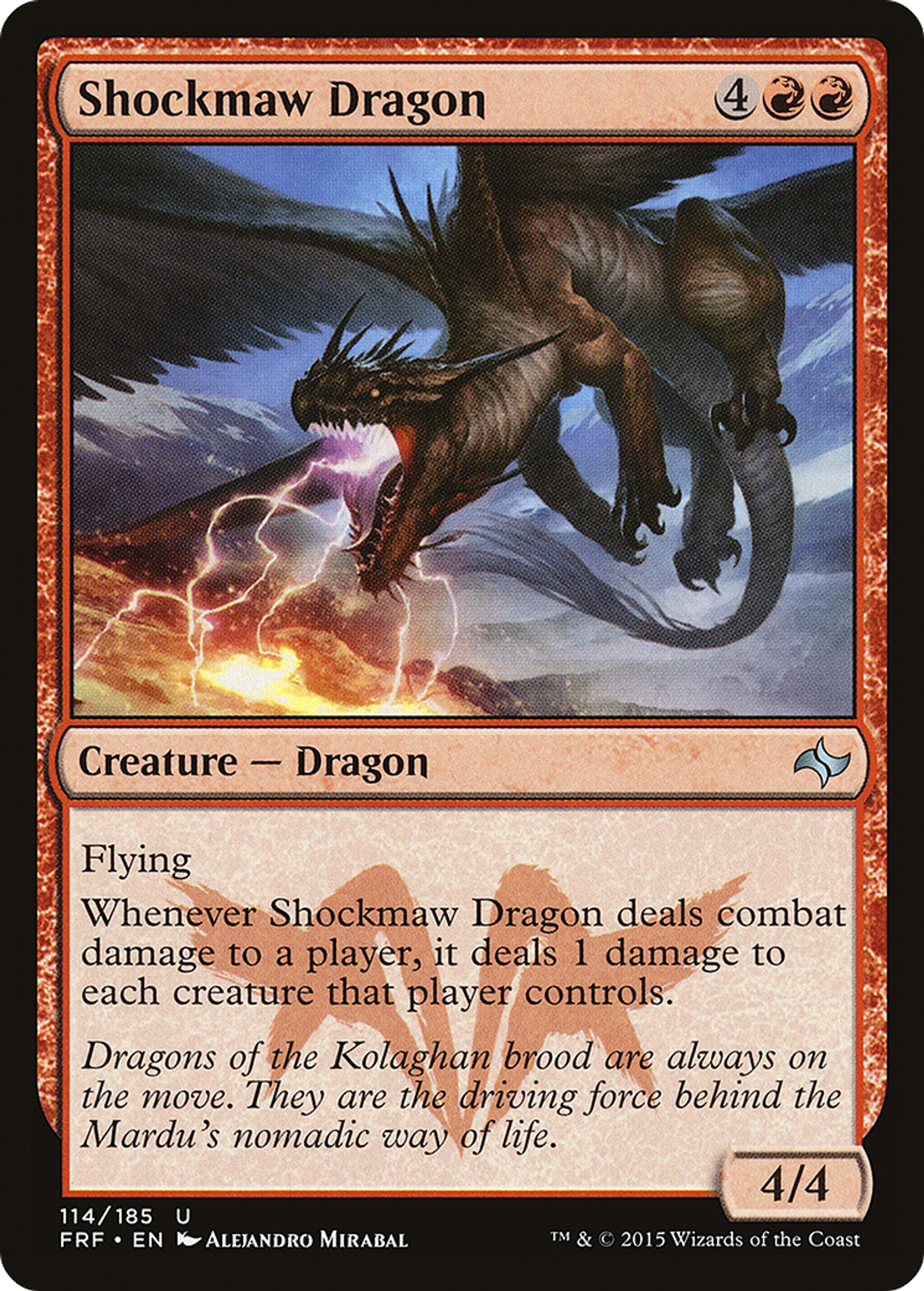 Shockmaw Dragon — Fate Reforged — Magic: The Gathering