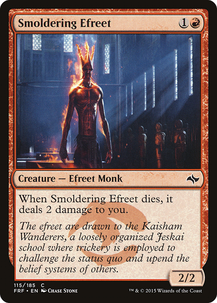 Smoldering Efreet — Fate Reforged — Magic: The Gathering