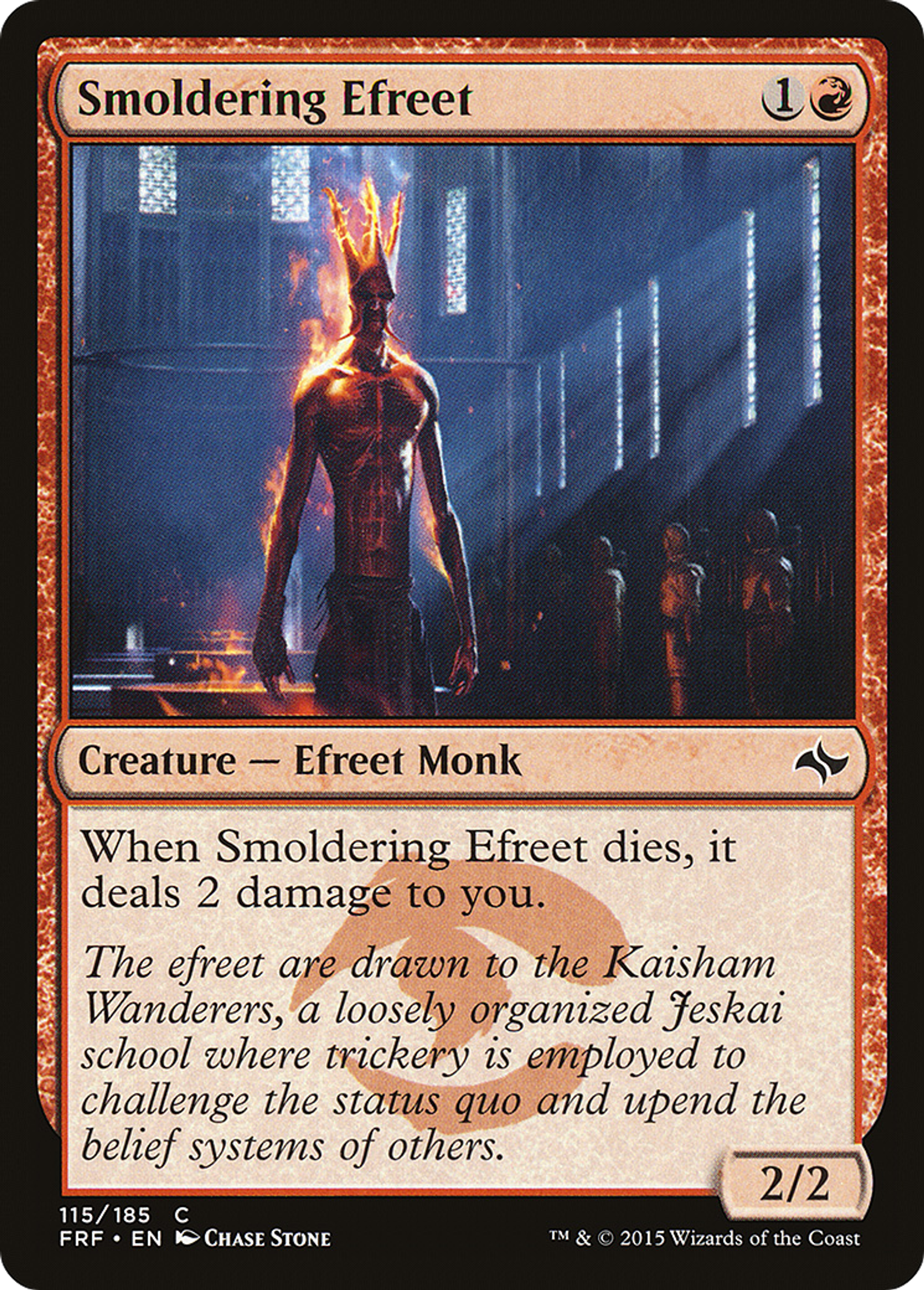 Smoldering Efreet — Fate Reforged — Magic: The Gathering
