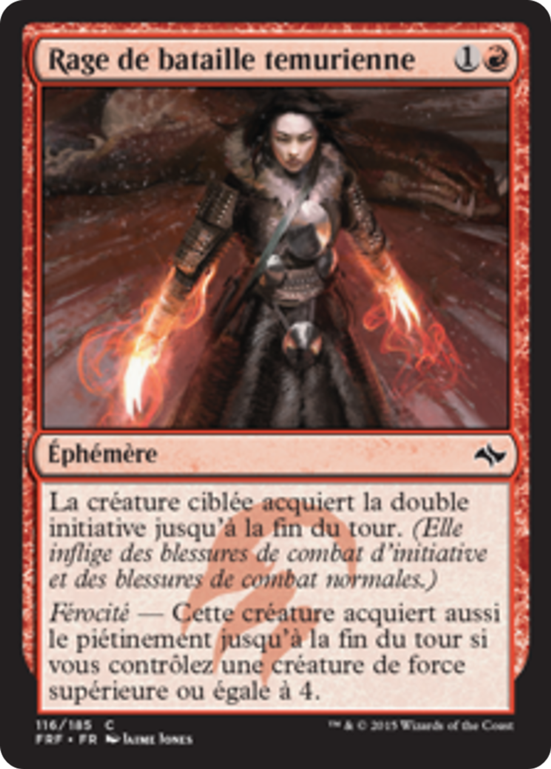 Rage de bataille temurienne — Fate Reforged — Magic: The Gathering