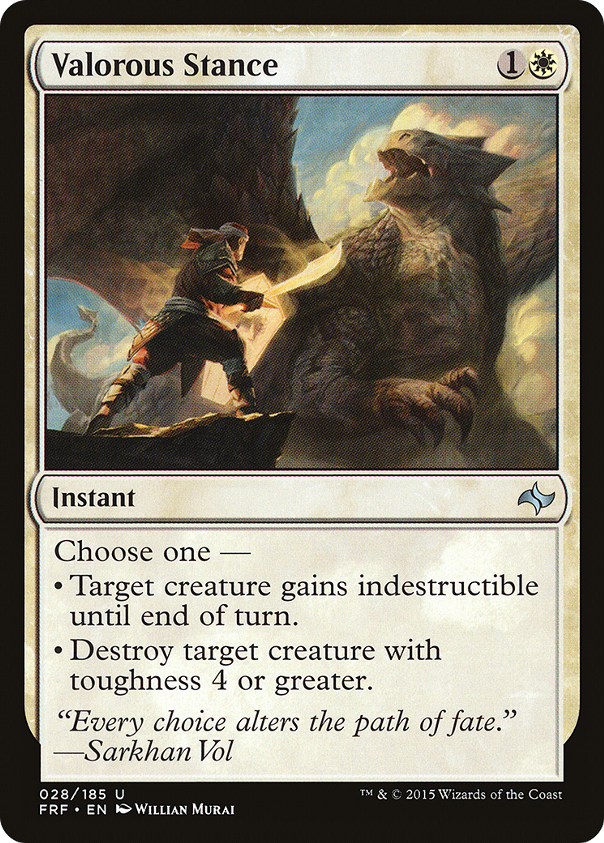 Valorous Stance — Fate Reforged — Magic: The Gathering