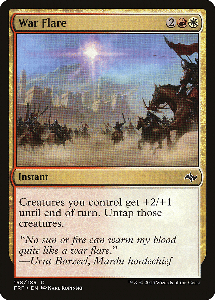 War Flare — Fate Reforged — Magic: The Gathering