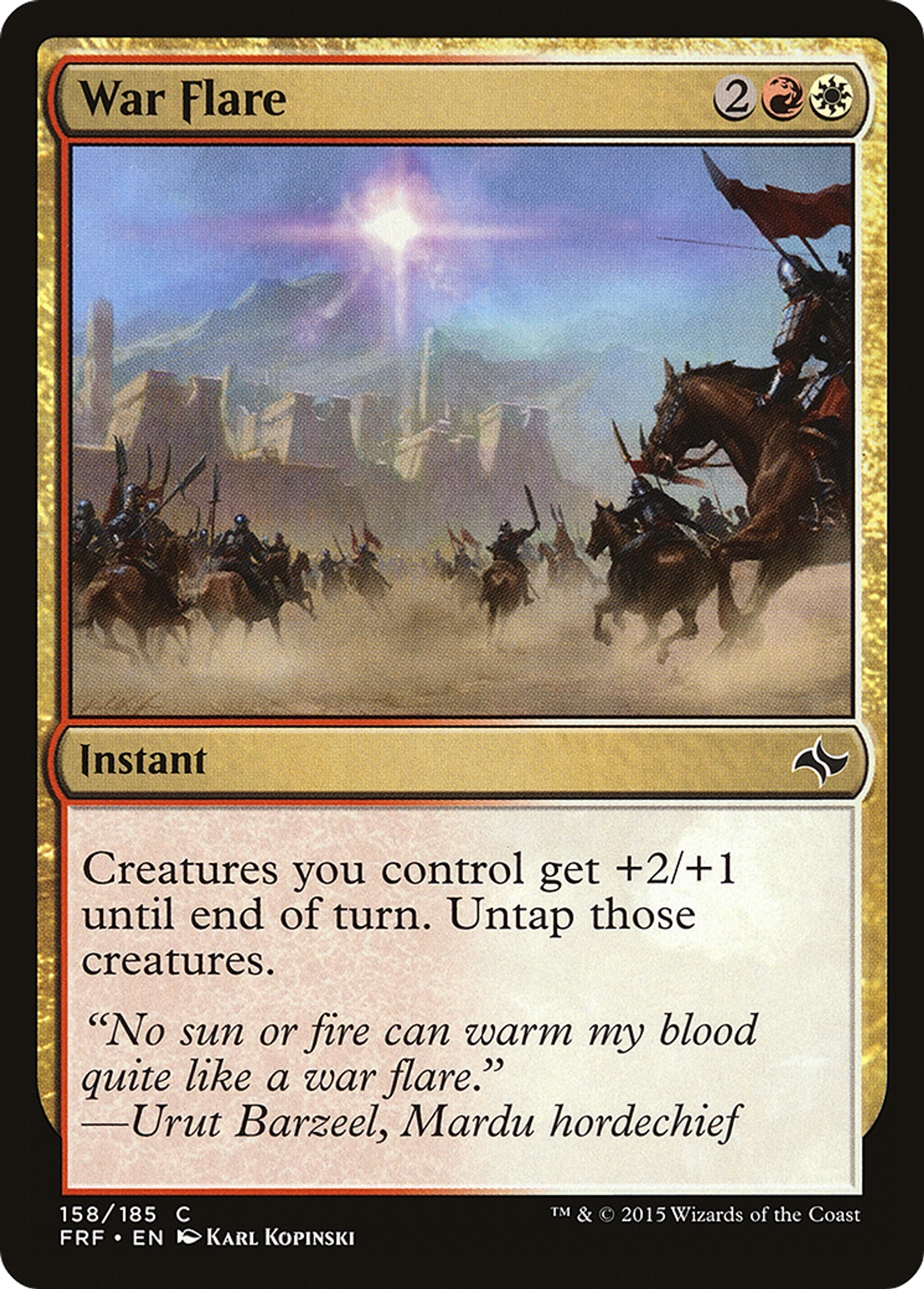 War Flare — Fate Reforged — Magic: The Gathering