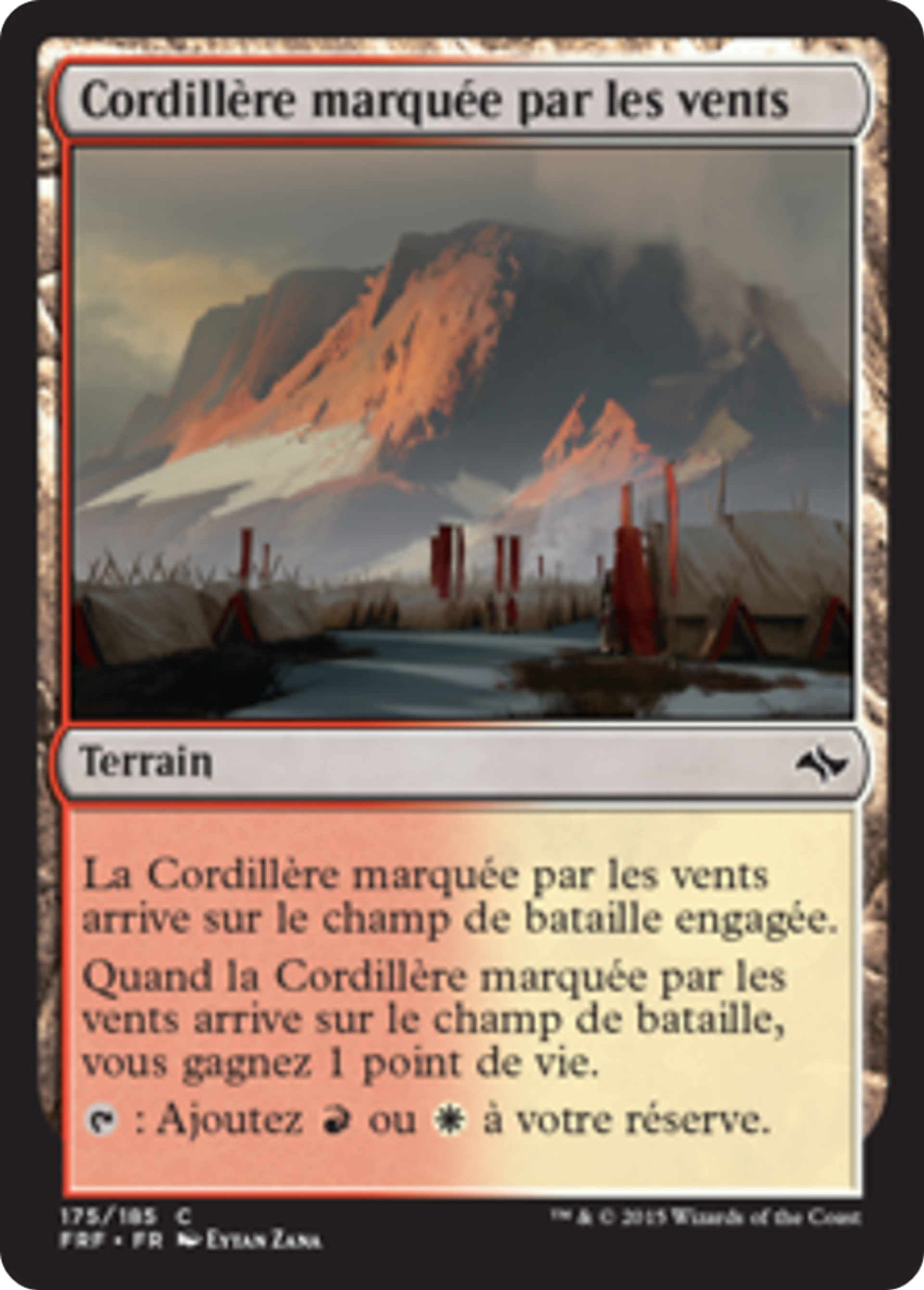 Cordillère marquée par les vents — Fate Reforged — Magic: The Gathering