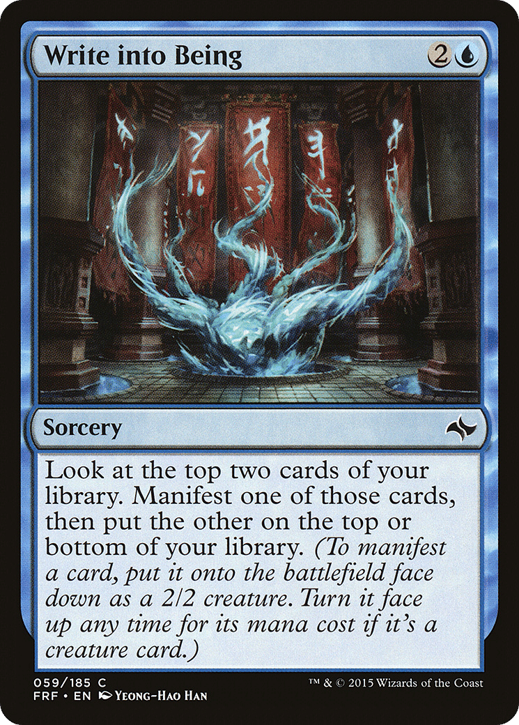 Write into Being — Fate Reforged — Magic: The Gathering