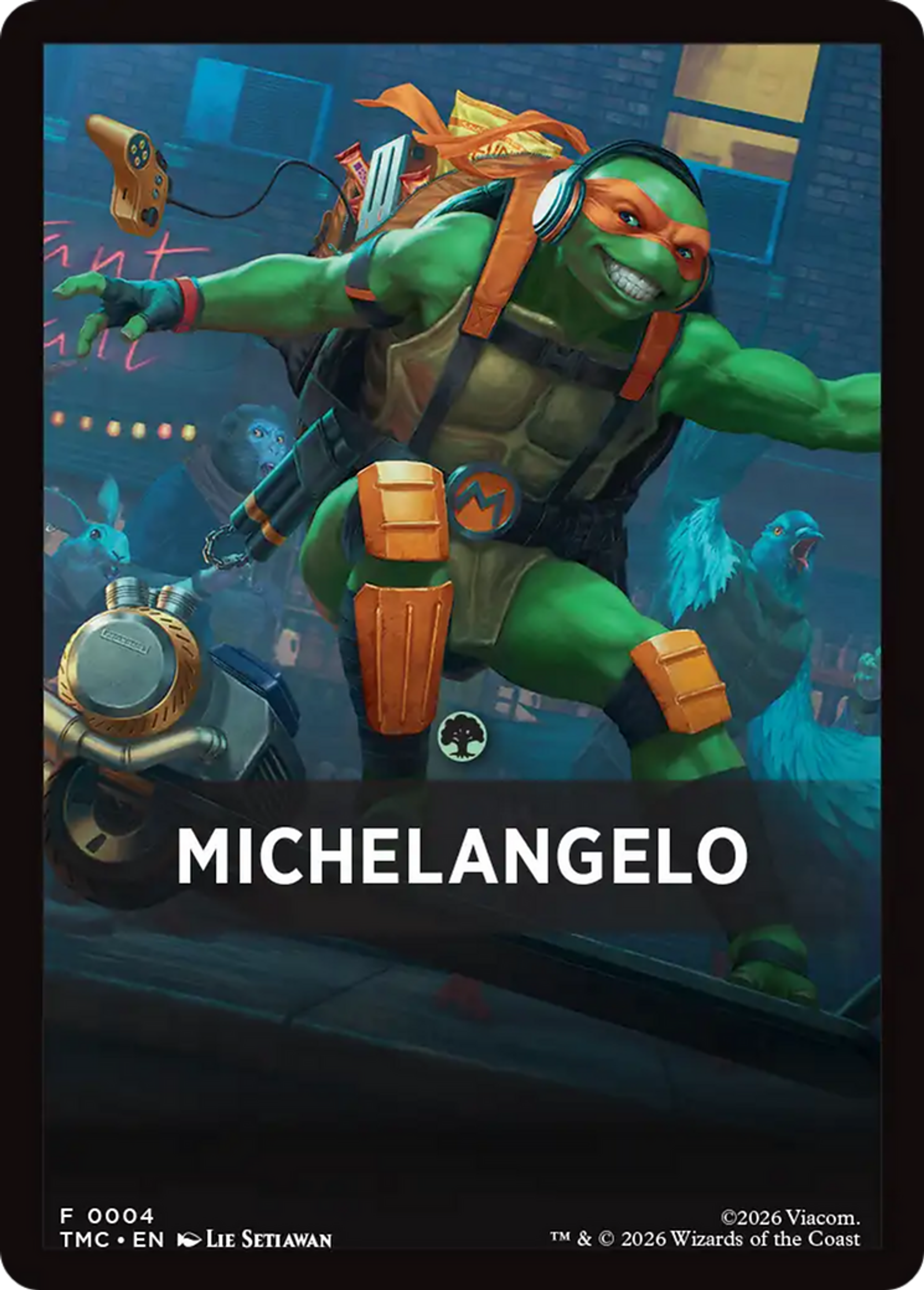Michelangelo — Teenage Mutant Ninja Turtles Eternal Front Cards — Magic: The Gathering
