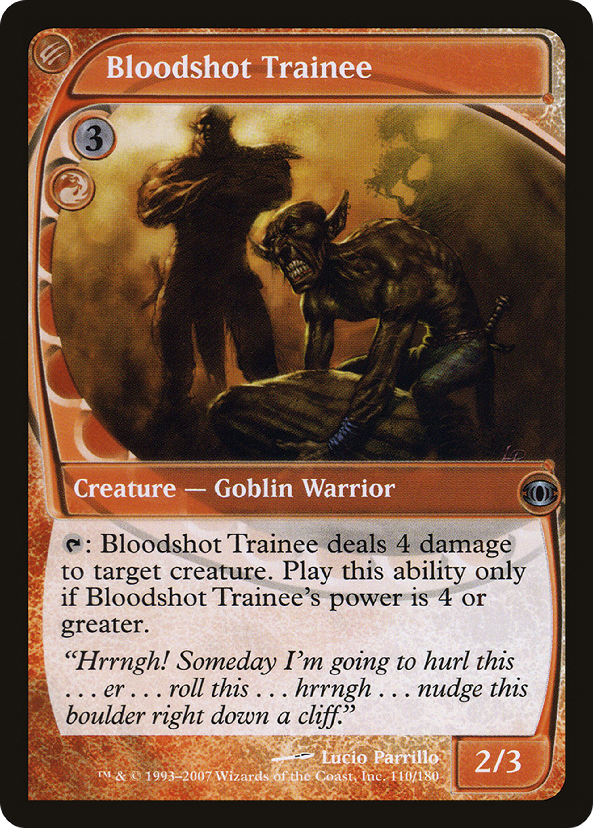 Bloodshot Trainee — Future Sight — Magic: The Gathering
