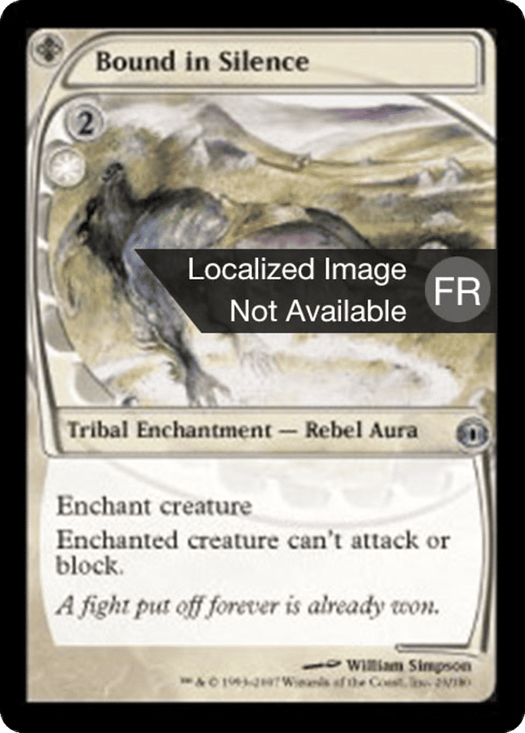 Lié en silence — Future Sight — Magic: The Gathering