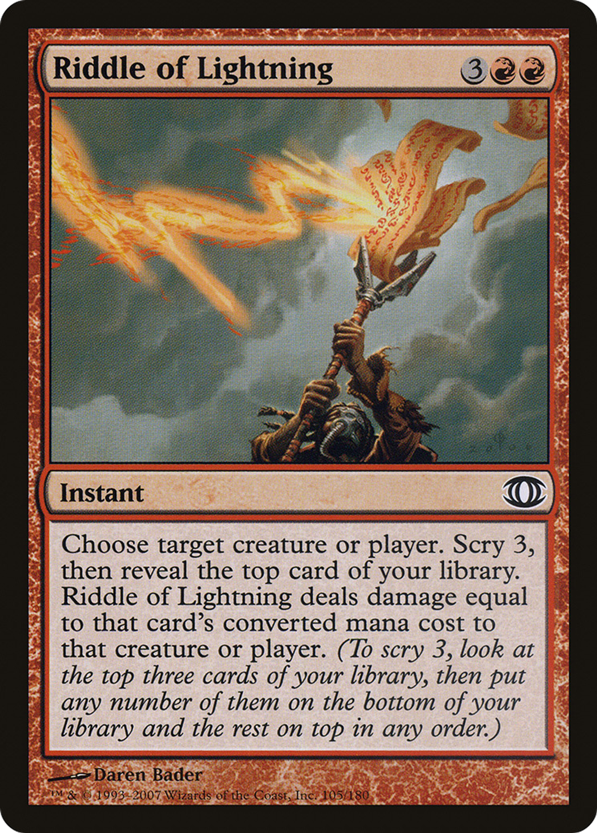 Riddle of Lightning — Future Sight — Magic: The Gathering