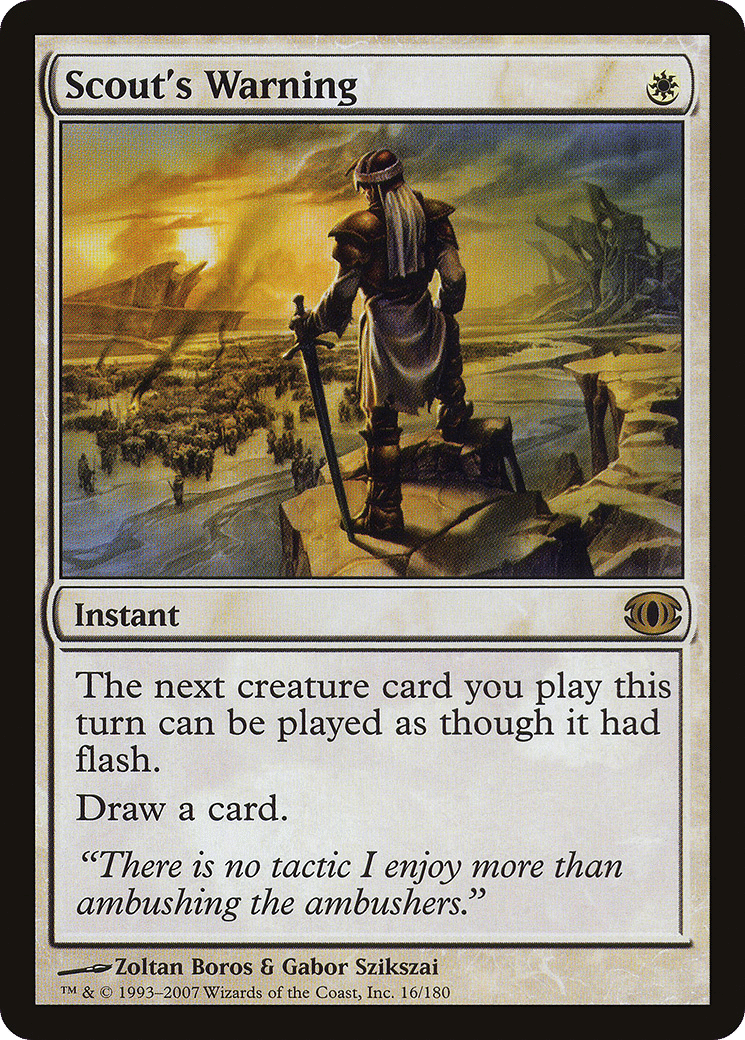 Scout's Warning — Future Sight — Magic: The Gathering