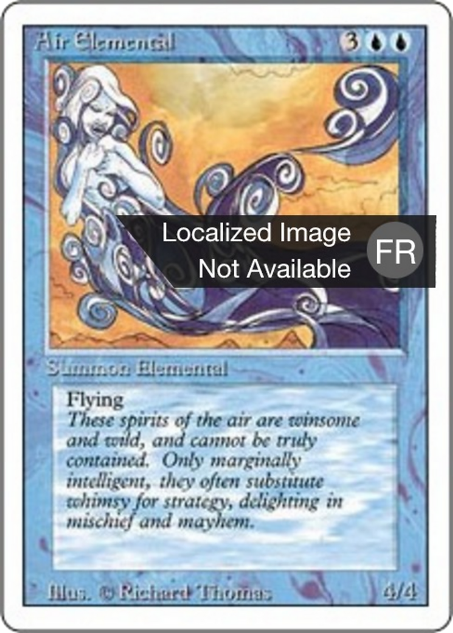 Elémental d'air — Foreign White Border — Magic: The Gathering