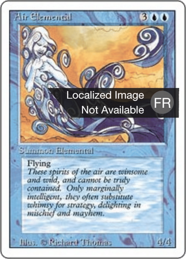 Air Elemental — Foreign White Border — Magic: The Gathering